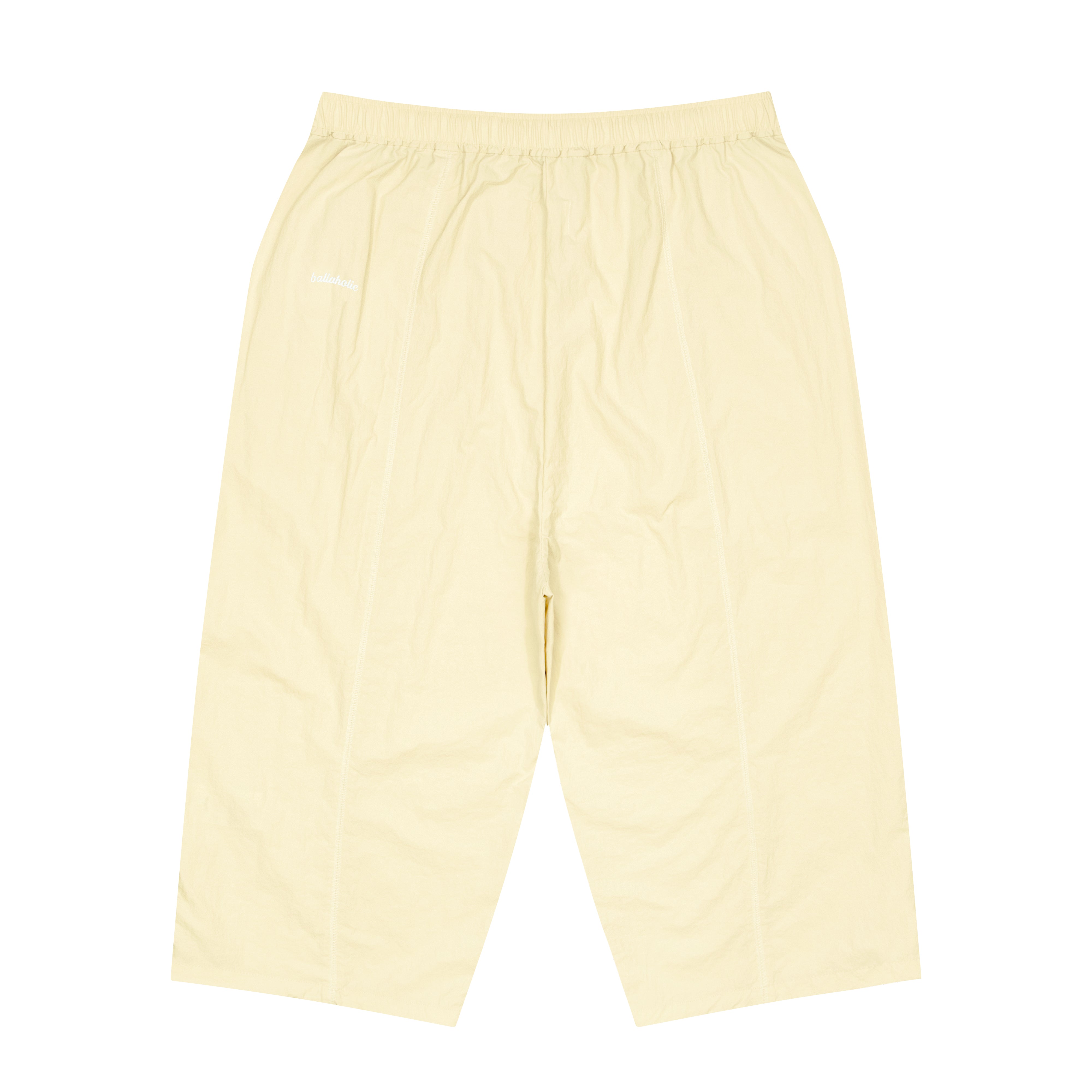 ballaholic-logo-nylon-cropped-pants-ivory-nylonhose image 2