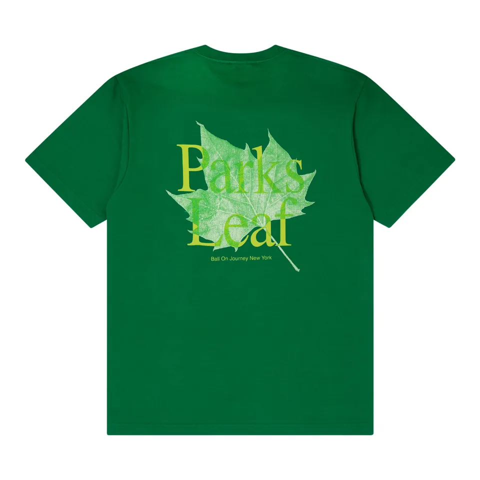 ballaholic-cotton-tees-parks-leaf-tee-t-shirt-gr-n image 1