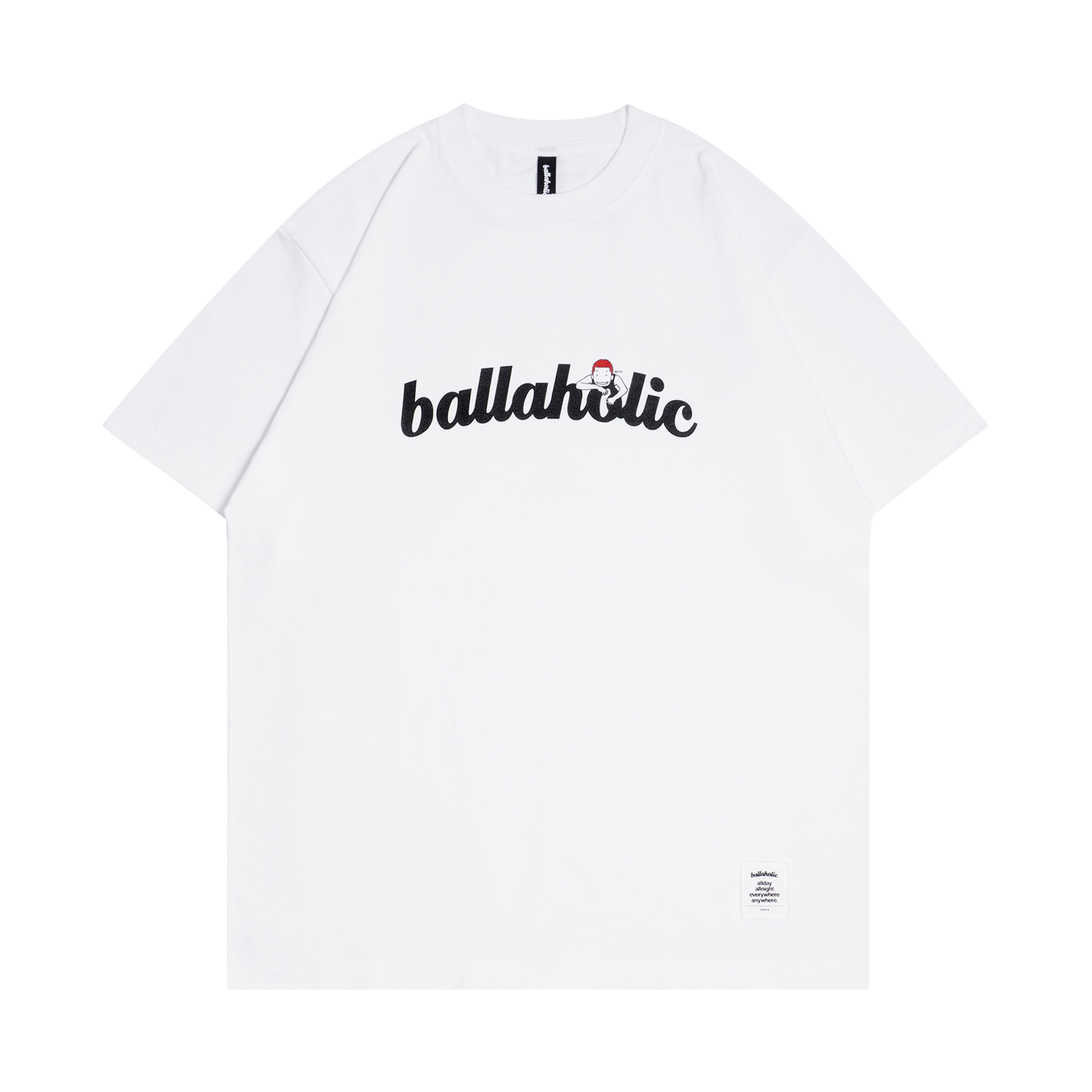 ballaholic-logo-tee-pick-up-playground-t-shirt-white-grafik image 1