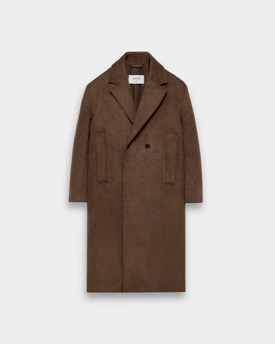 eightyfive-double-breasted-wollmantel-coat-brown-wolle image 1