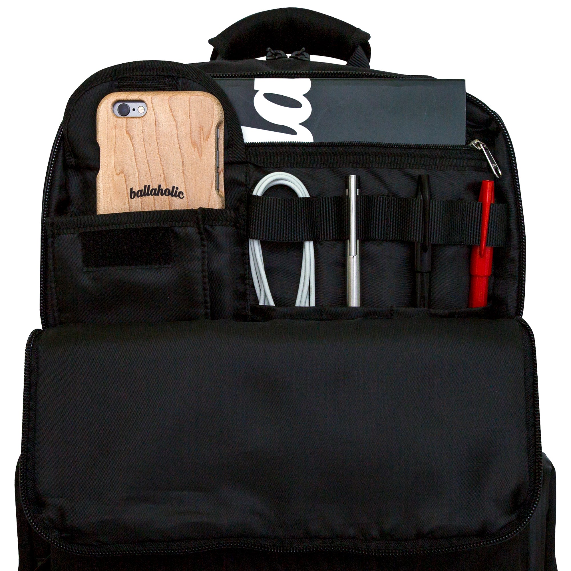 ballaholic-city-backpack-schwarz-cordura-rucksack image 4