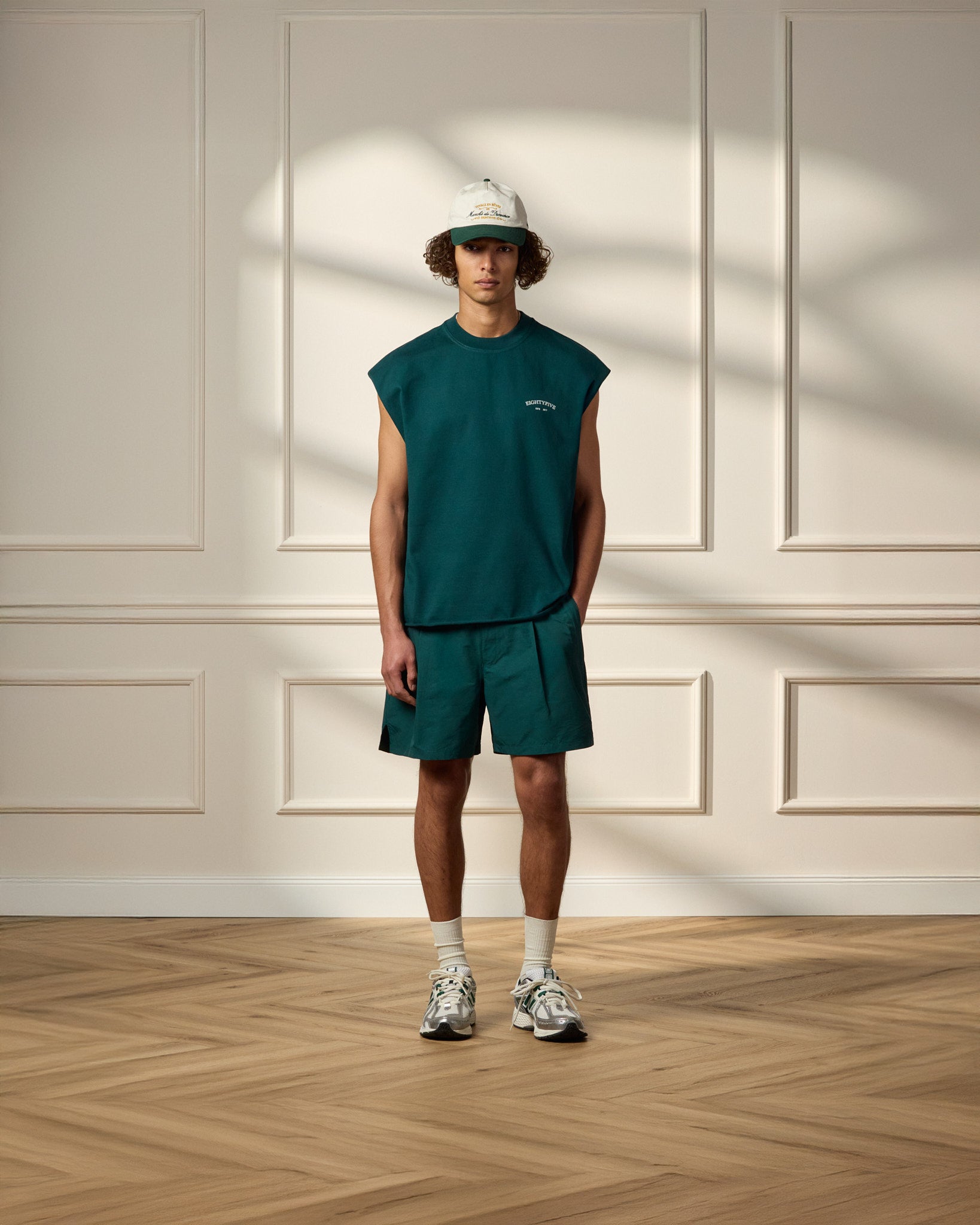 eightyfive-nylon-track-shorts-shorts-pine-green-relaxed image 4