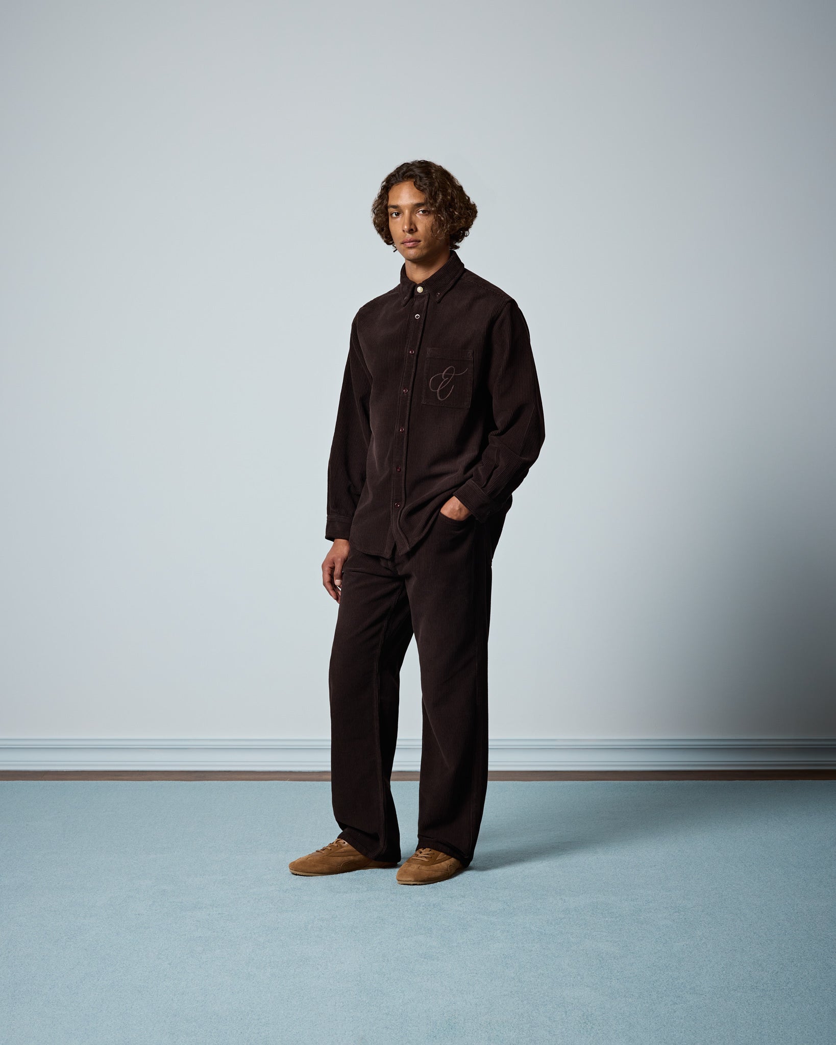 eightyfive-washed-pleated-corduroy-pants-cordhose-braun-32 image 5