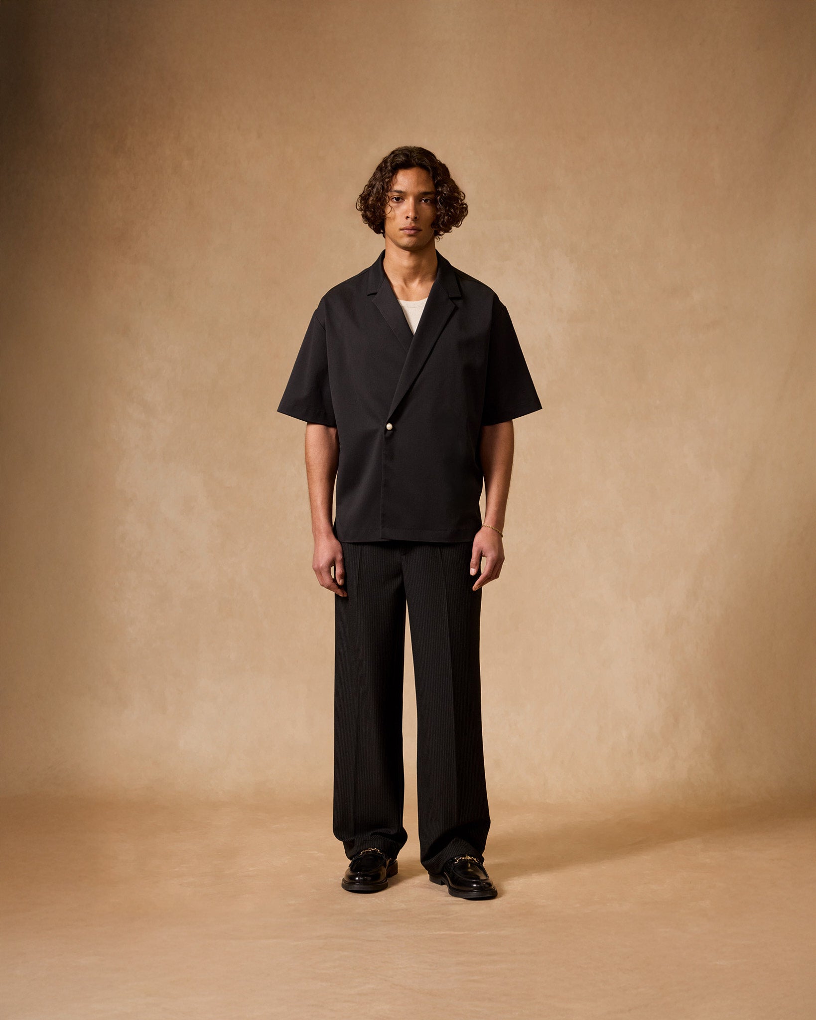 eightyfive-double-breasted-twill-shirt-black-perlenknopf image 4