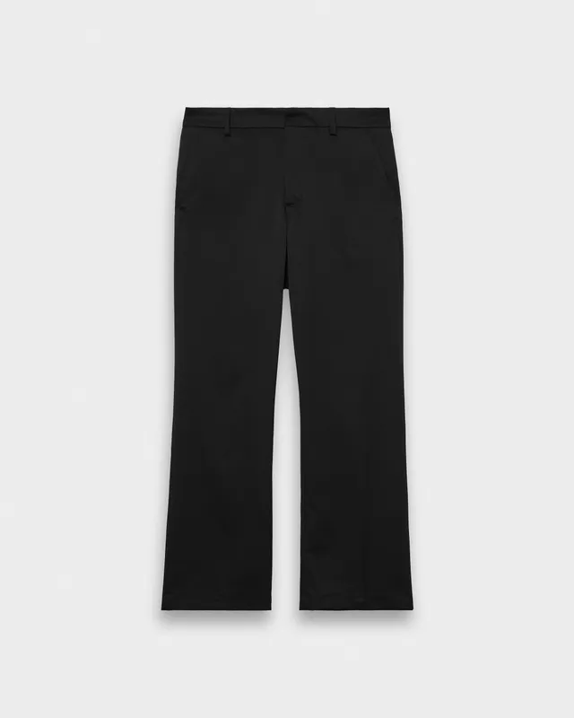 eightyfive-bottoms-flared-tailored-pants-black-elasthan image 1
