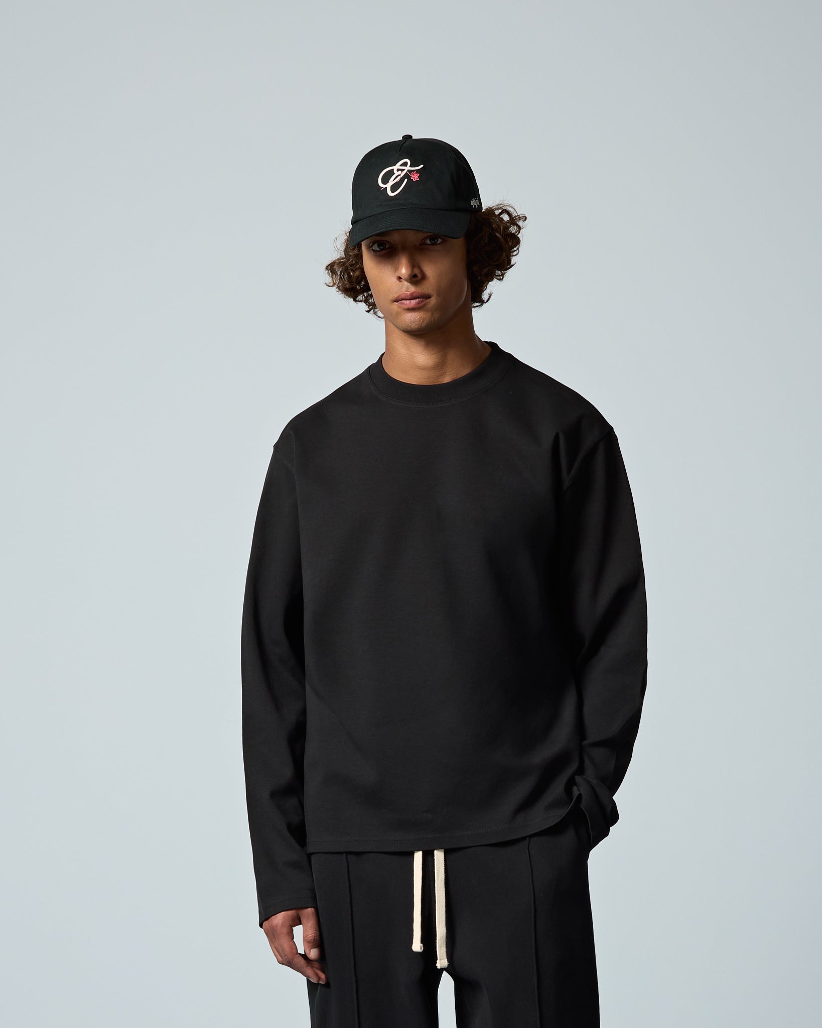 eightyfive-signature-longsleeve-shirt-schwarz-baumwolle image 3
