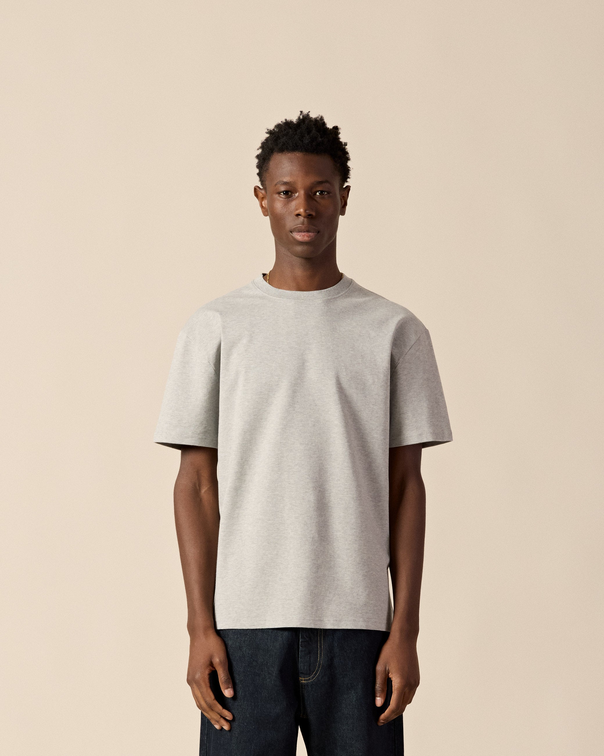 eightyfive-signature-regular-t-shirt-ash-grey-baumwolle image 3