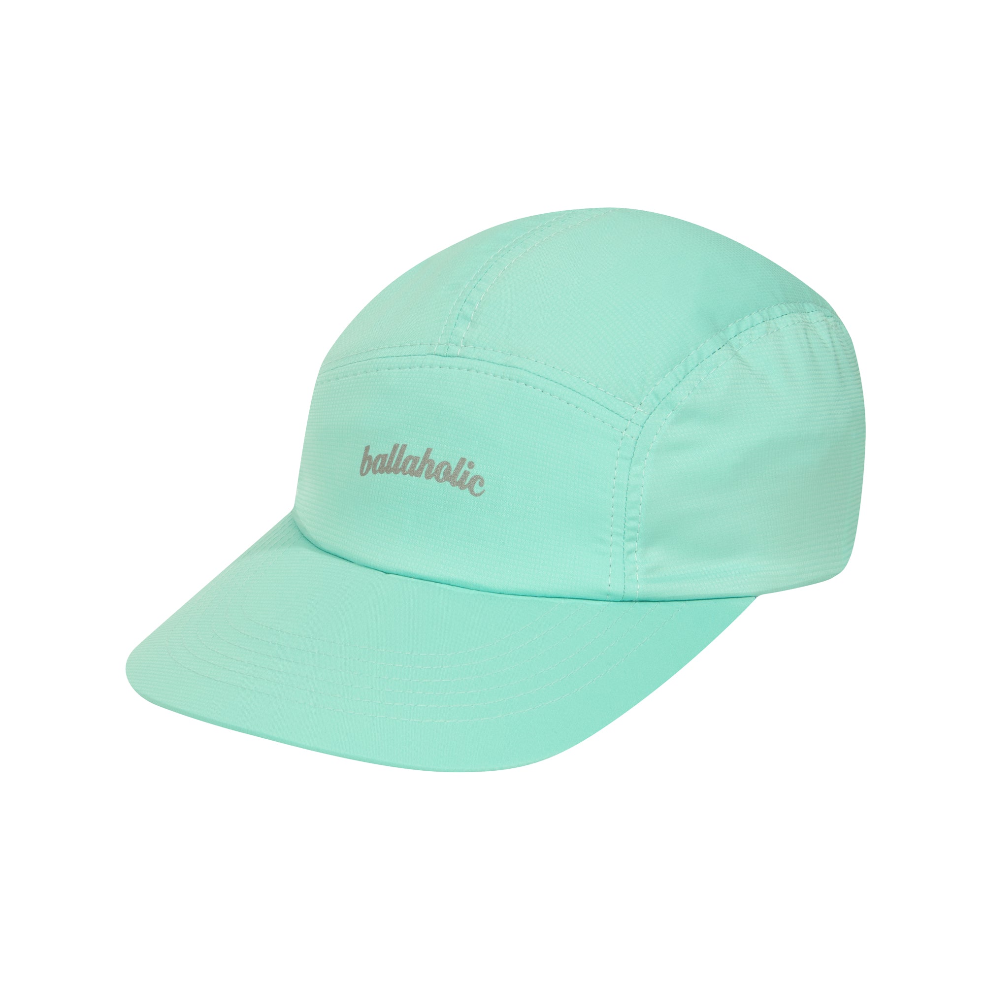 ballaholic-headwears-logo-nylon-jet-cap-aqua-blue image 2