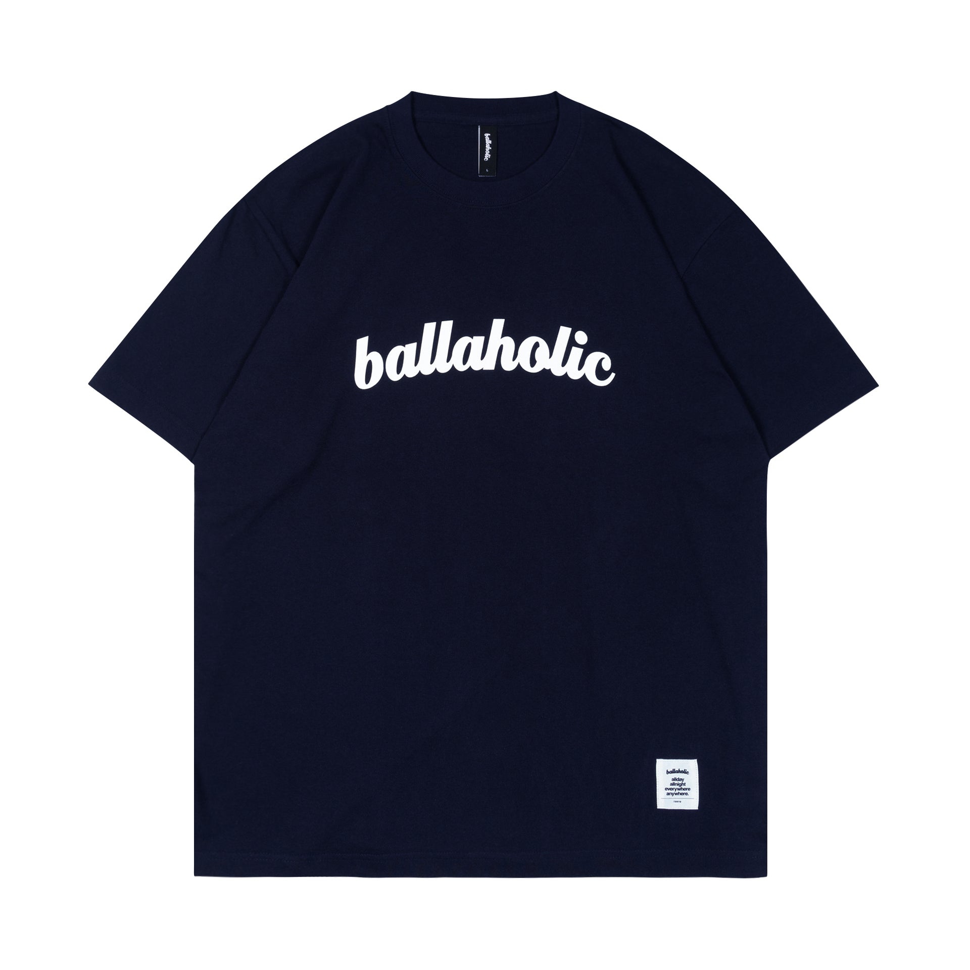 ballaholic-cotton-tees-logo-tee-t-shirt-navy image 1
