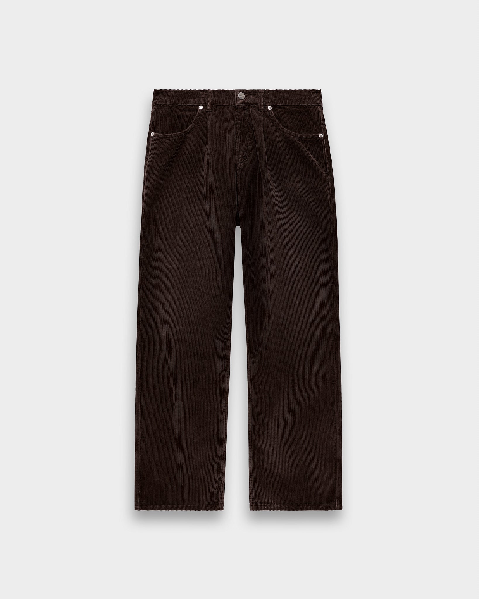 eightyfive-washed-pleated-corduroy-pants-cordhose-braun-32 image 1
