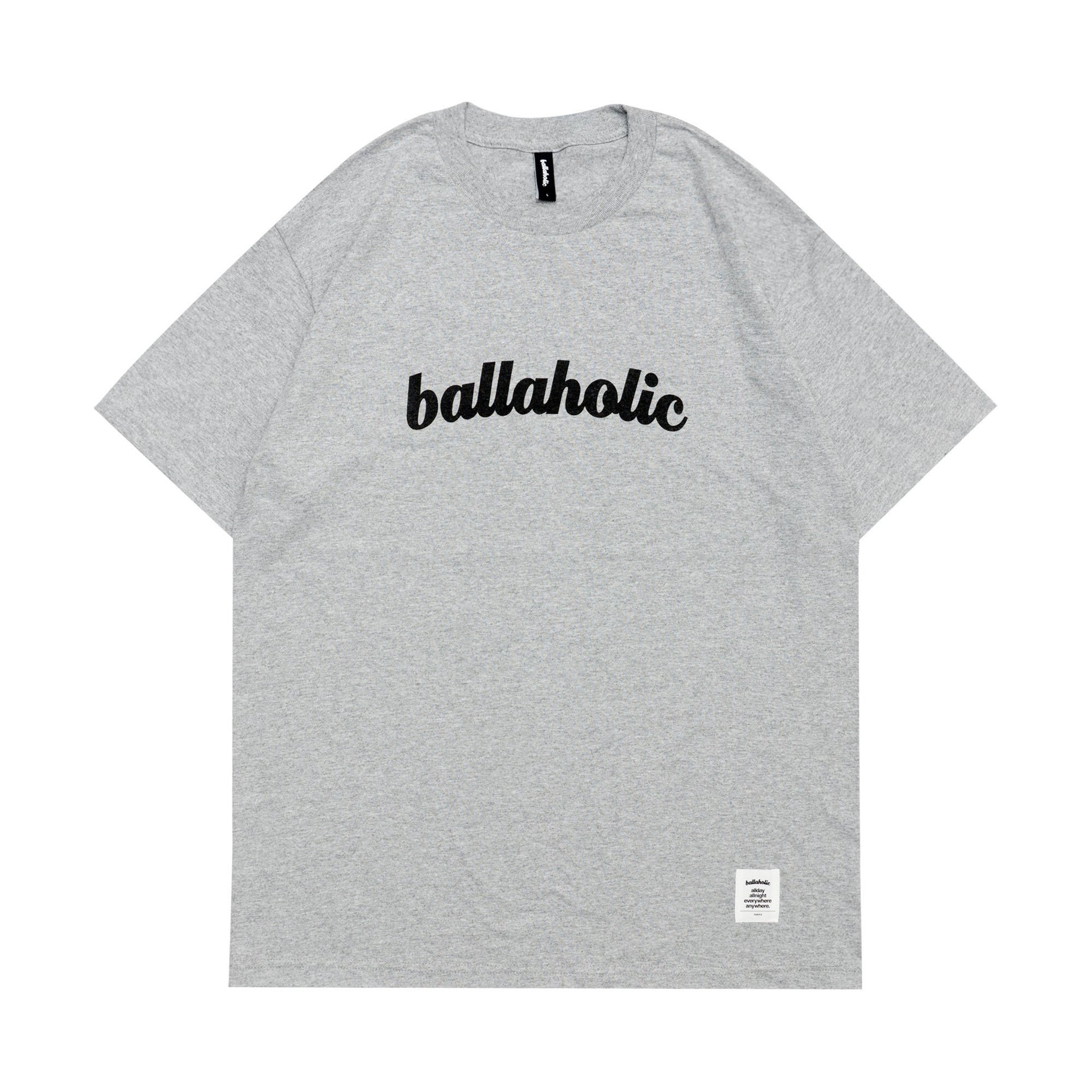 ballaholic-logo-tee-t-shirt-grau-baumwolle-brustlogo image 1