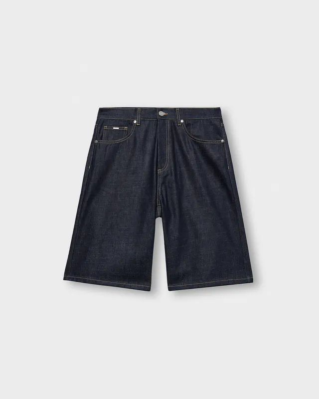 eightyfive-bottoms-distressed-jorts-raw-denim-baggy-shorts image 1