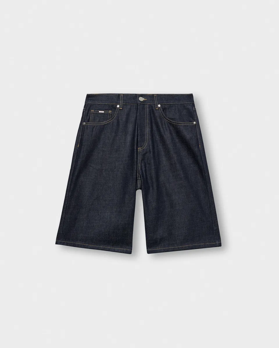eightyfive-bottoms-distressed-jorts-raw-denim-baggy-shorts image 1