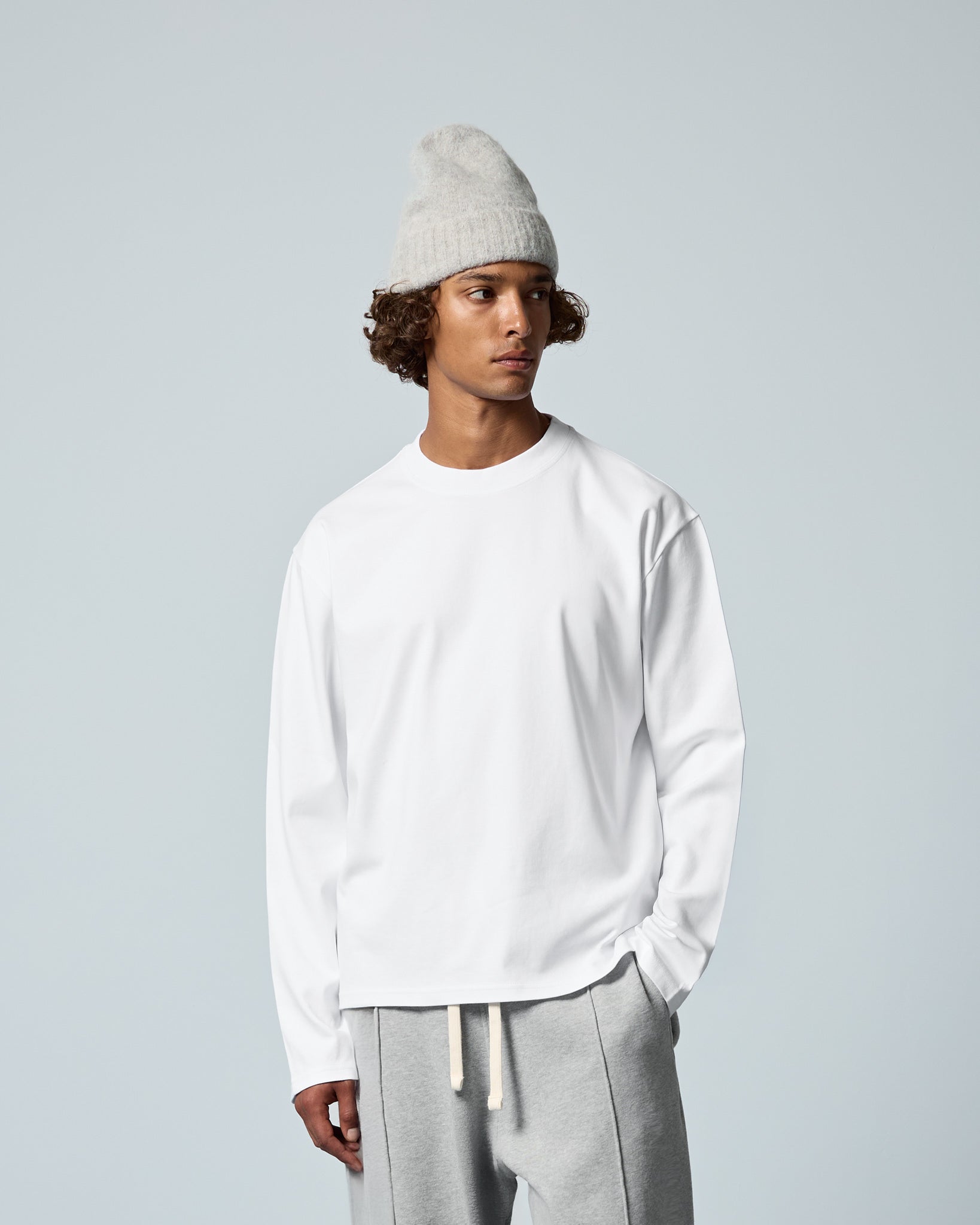 eightyfive-signature-longsleeve-langarmshirt-white-baumwolle image 3