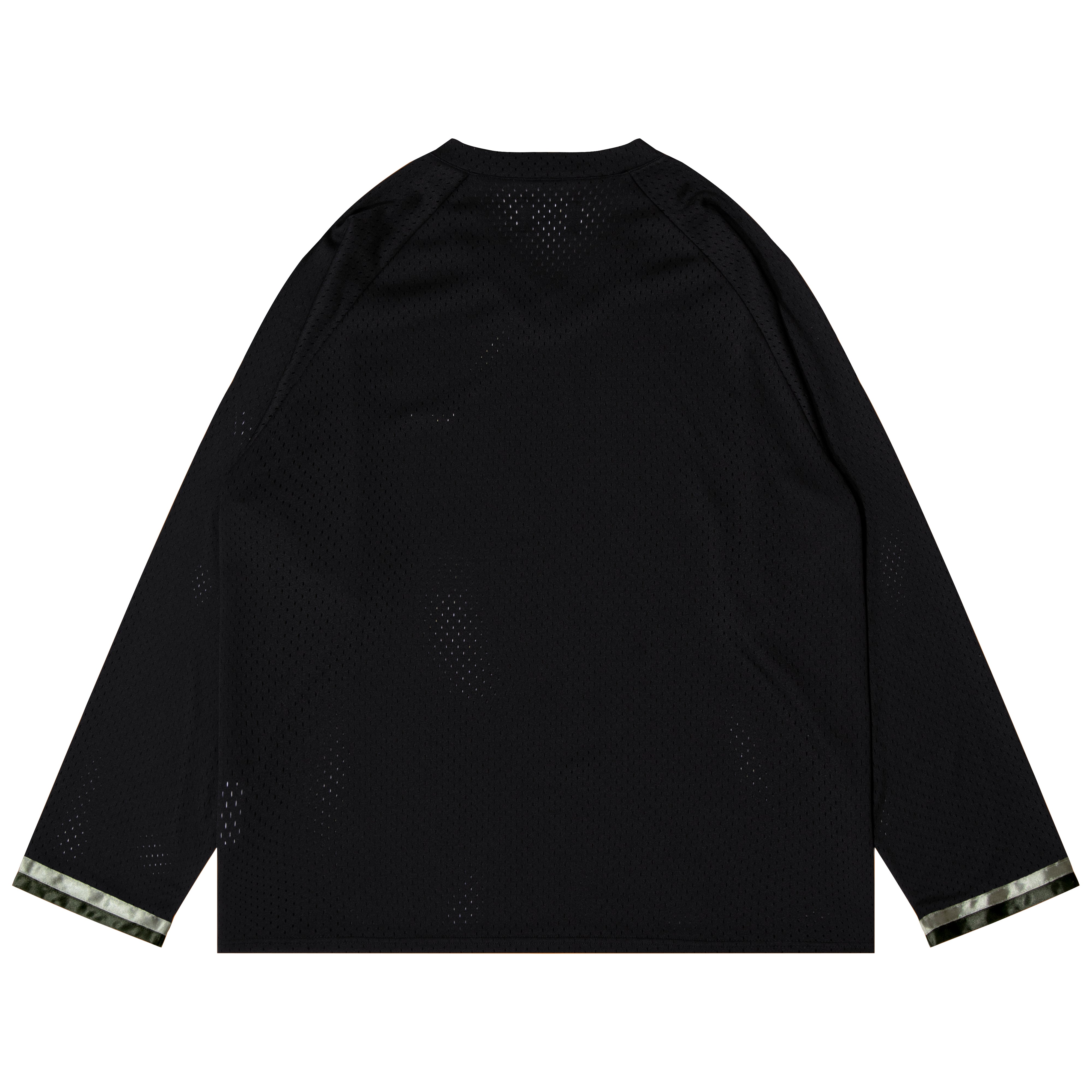 ballaholic-cotton-long-tees-tape-v-neck-mesh-longsleeve-schwarz image 2