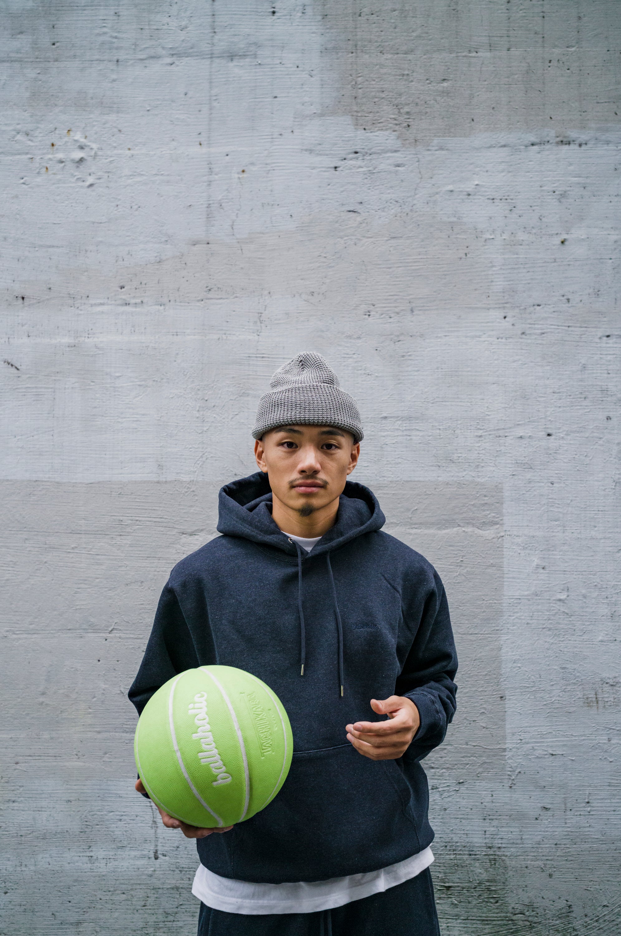 ballaholic-small-logo-sweat-hoodie-dunkelblau image 2