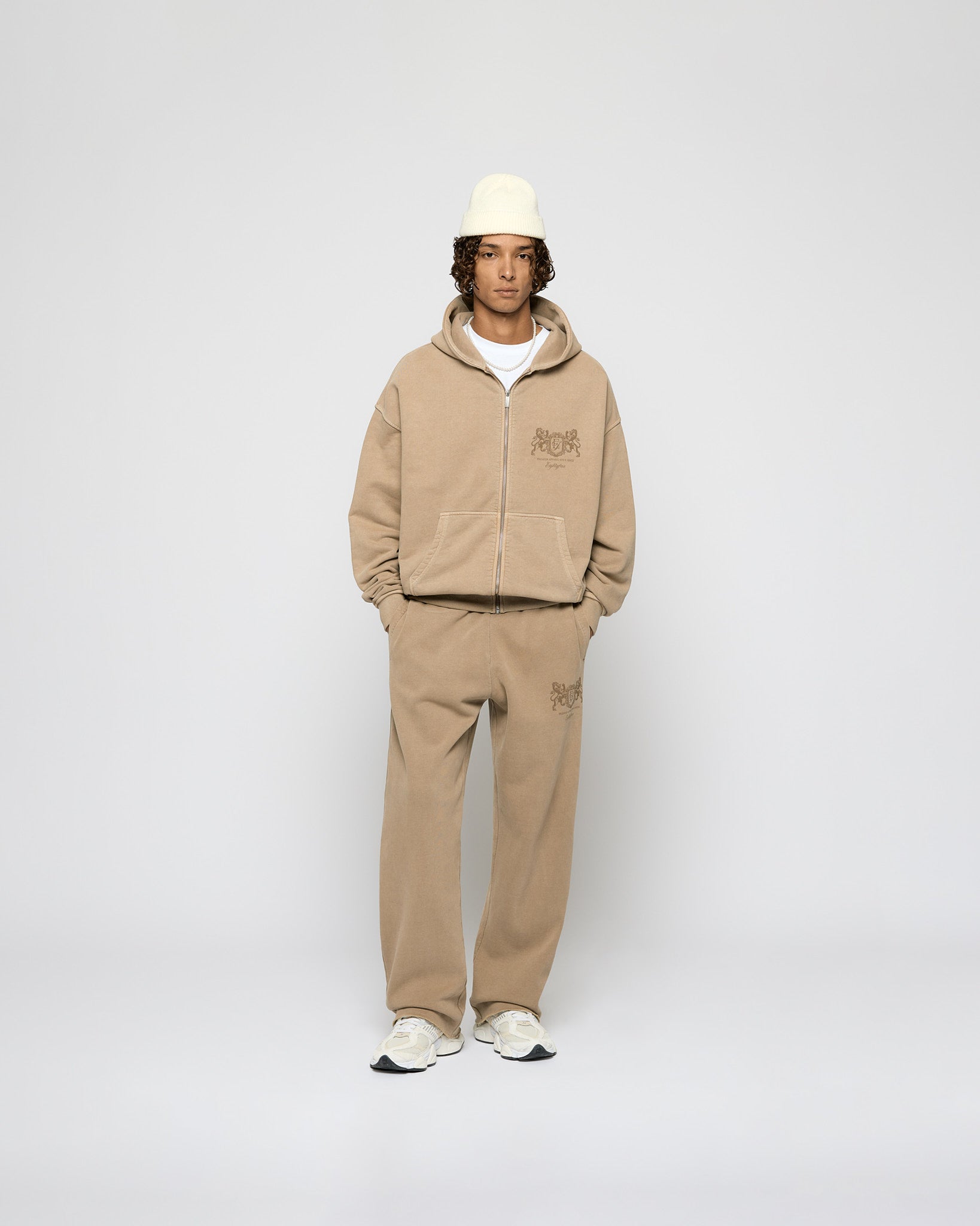 eightyfive-washed-premier-zip-hoodie-mocha-100-baumwolle image 5