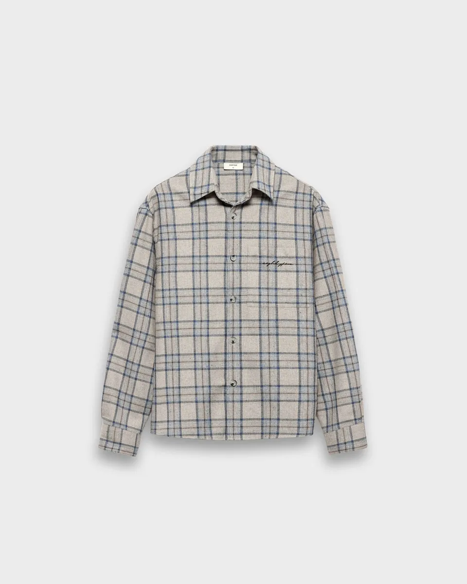 eightyfive-tops-checked-shirt-hemd-grey-flanell-kariert-relaxed image 1
