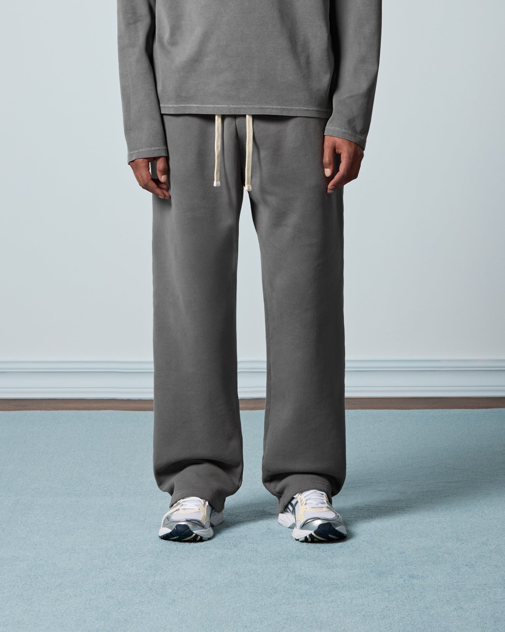 eightyfive-signature-wide-sweatpants-jogginghose-grau-m image 3