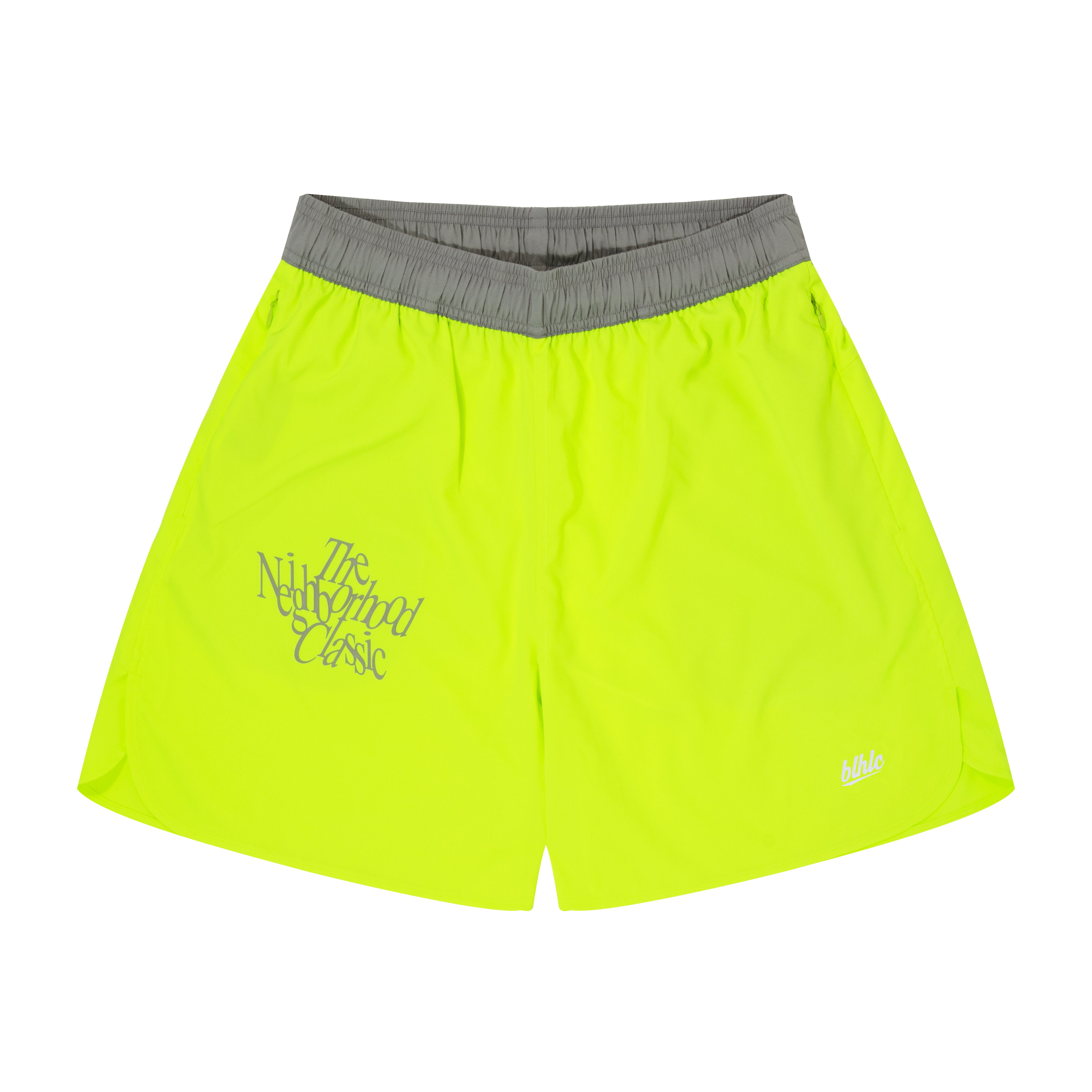 ballaholic-neighborhood-zip-shorts-neongelb-reissverschluss image 1