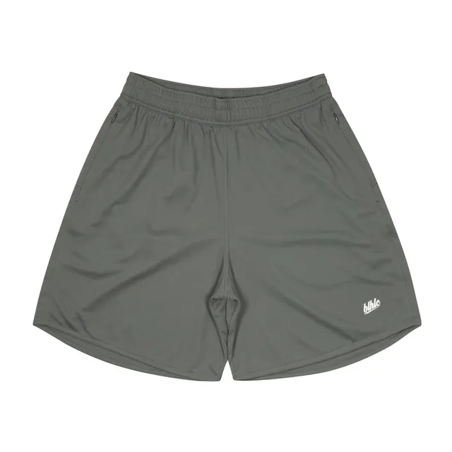 ballaholic-shorts-basic-zip-shorts-charcoal-shorts image 1