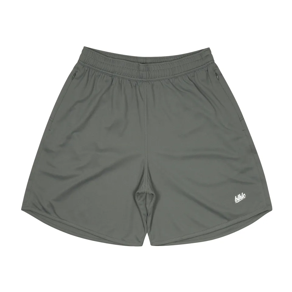 ballaholic-shorts-basic-zip-shorts-charcoal-shorts image 1