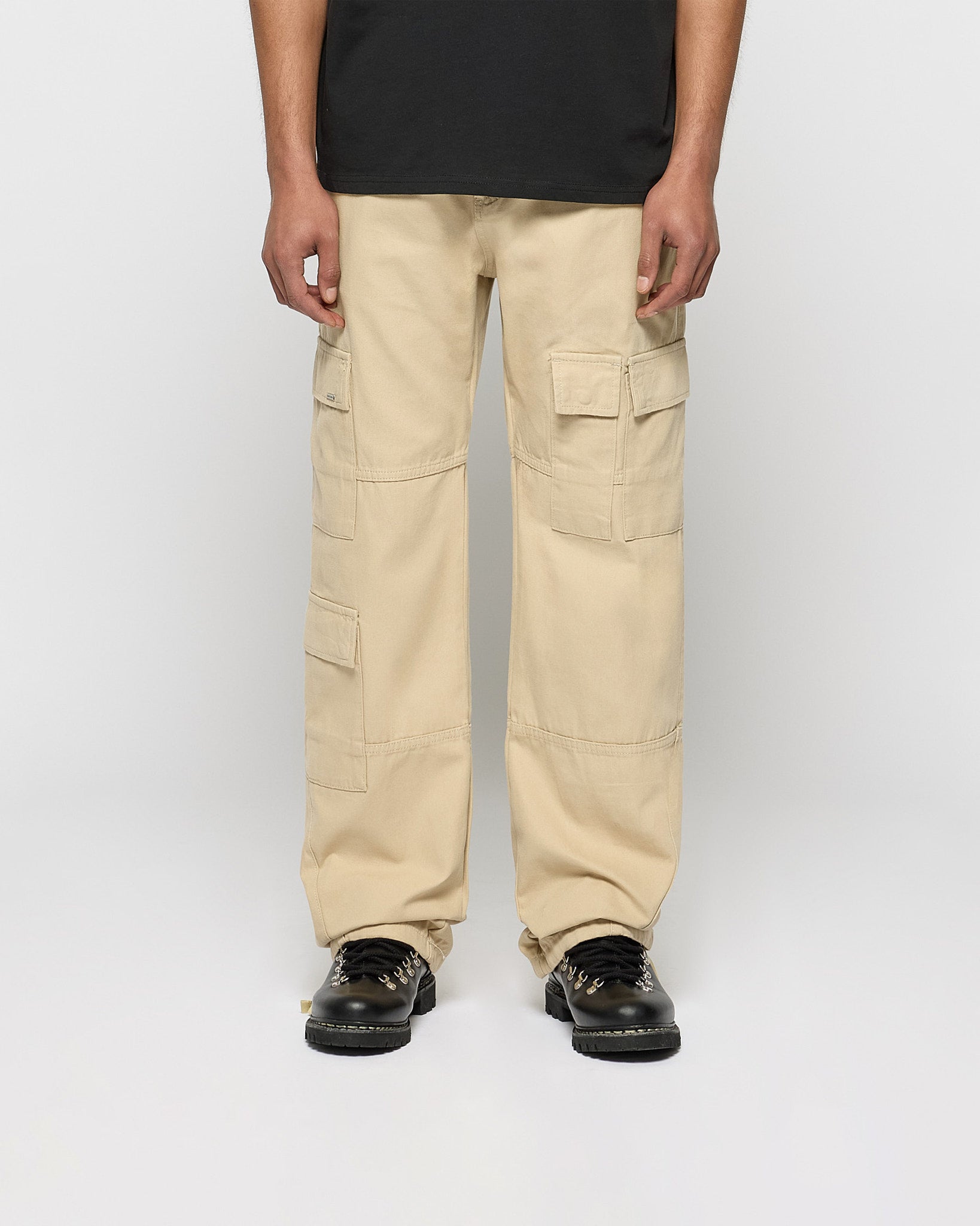 eightyfive-heavy-straight-cargo-pants-cargohose-beige-baumwolle image 2