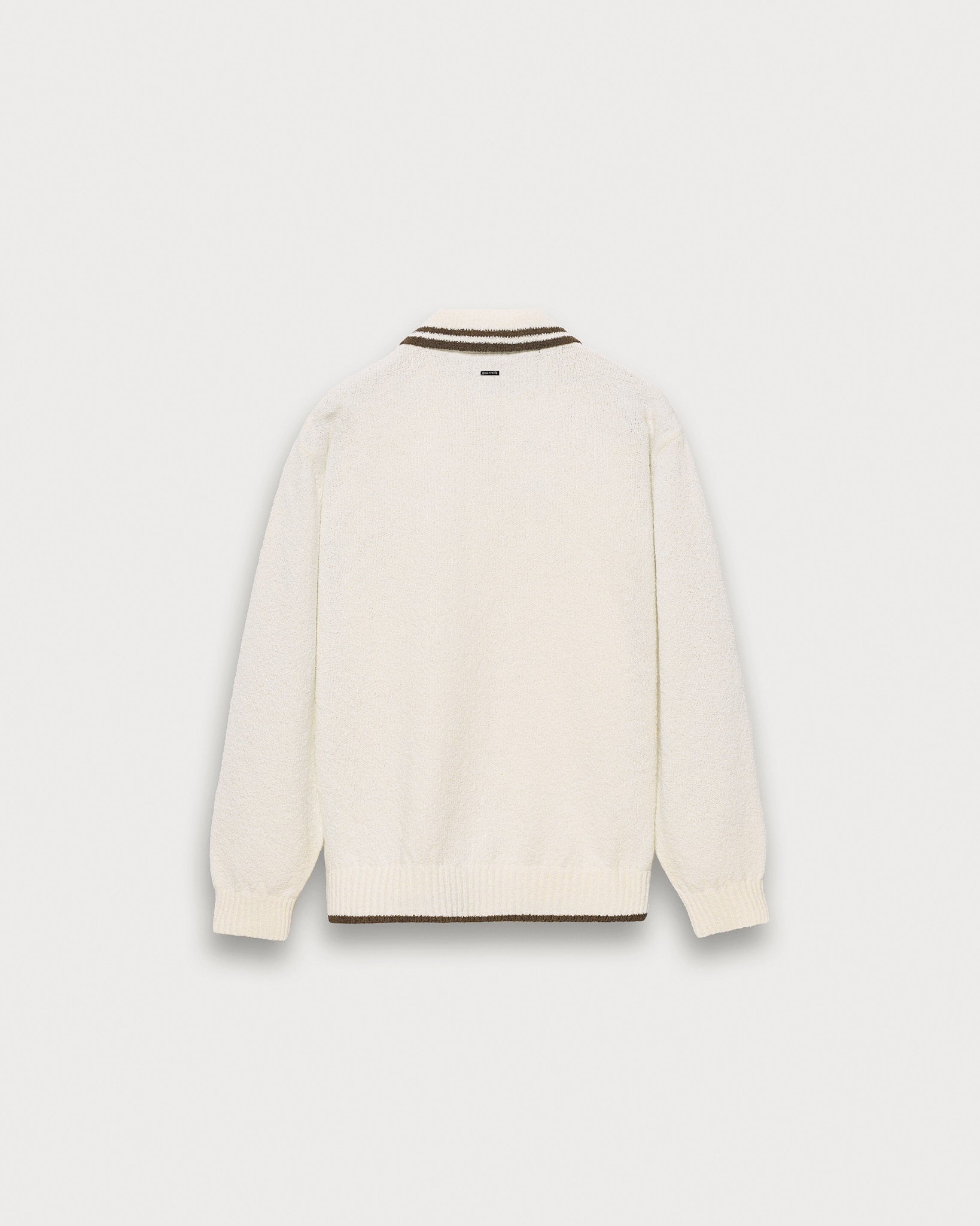 eightyfive-boucle-polo-longsleeve-polo-offwhite-regular image 2