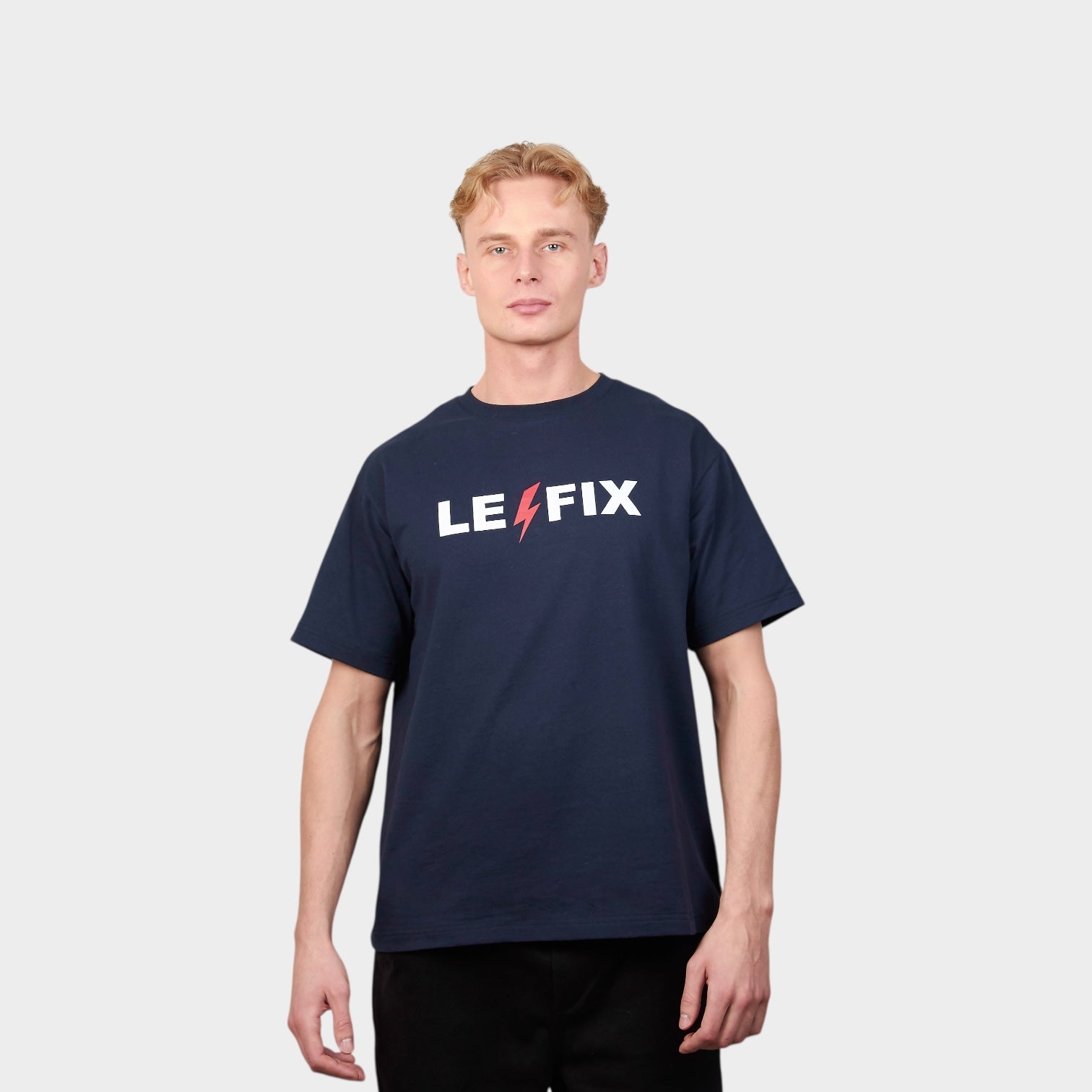 le-fix-lightning-26-t-shirt-navy-baumwolle image 2