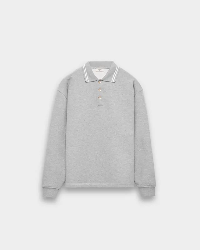 eightyfive-tops-heavy-polo-sweater-sporty-grey-baumwolle image 1