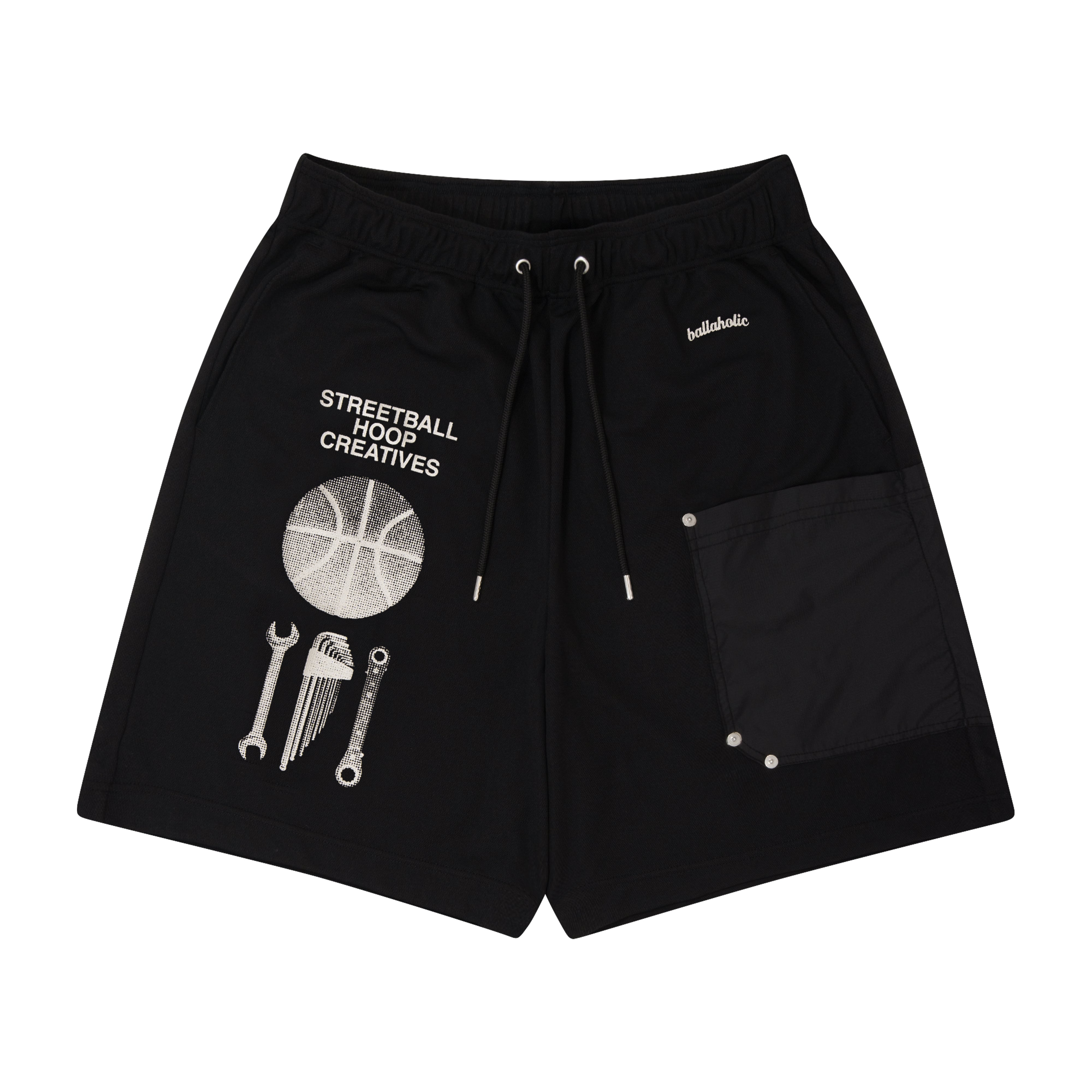 ballaholic-shorts-shc-tool-pocket-shorts-schwarz-reflektor image 1