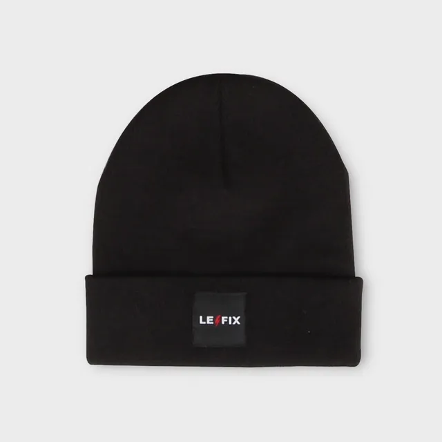 le-fix-tall-lightning-beanie-m-tze-schwarz-lang image 1