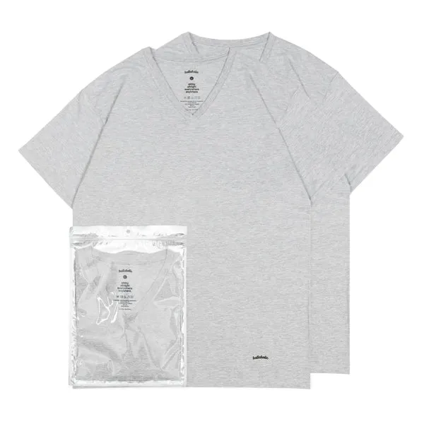 ballaholic-cotton-tees-v-neck-tee-t-shirt-grau-2er-pack image 1