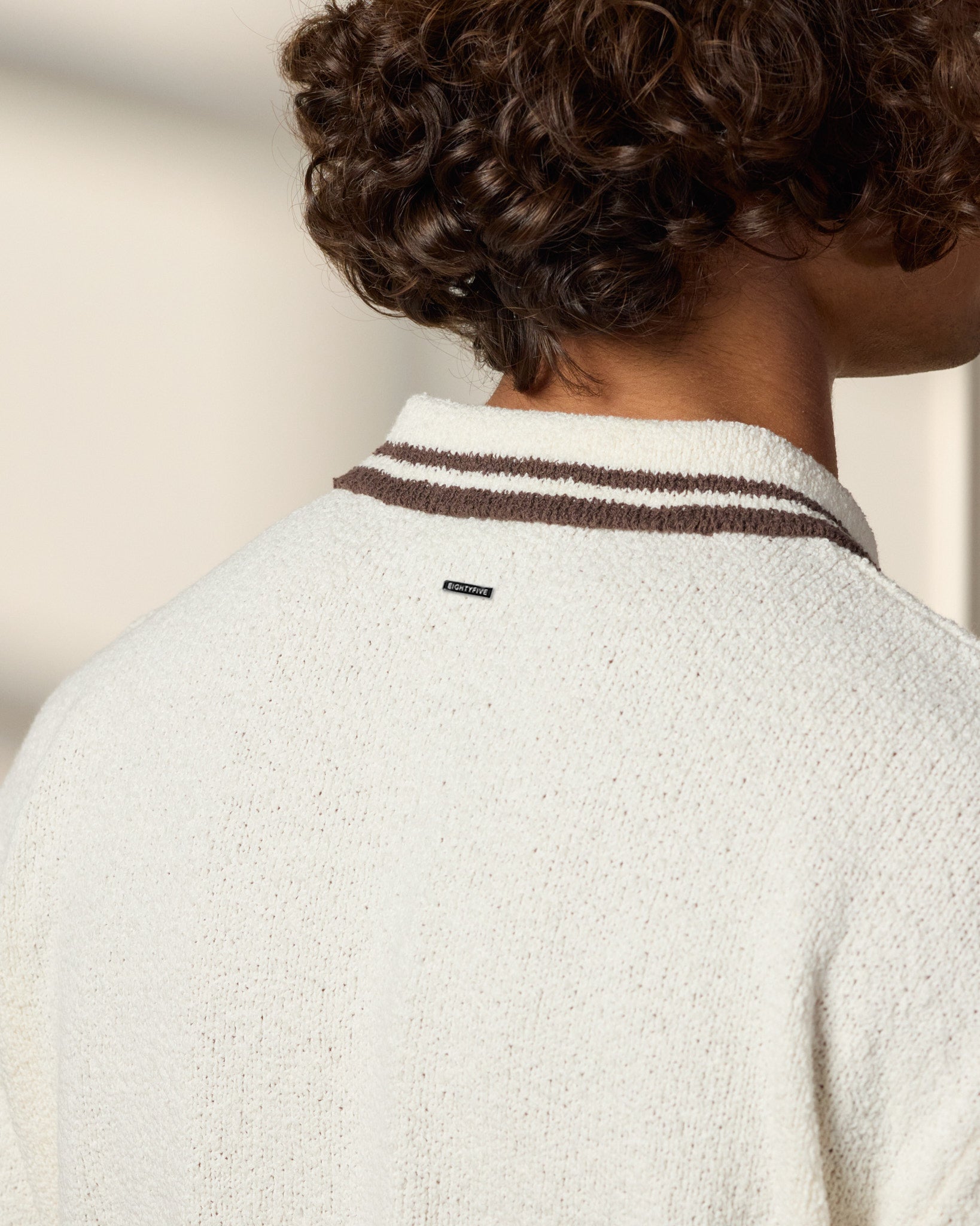 eightyfive-boucle-polo-longsleeve-polo-offwhite-regular image 7
