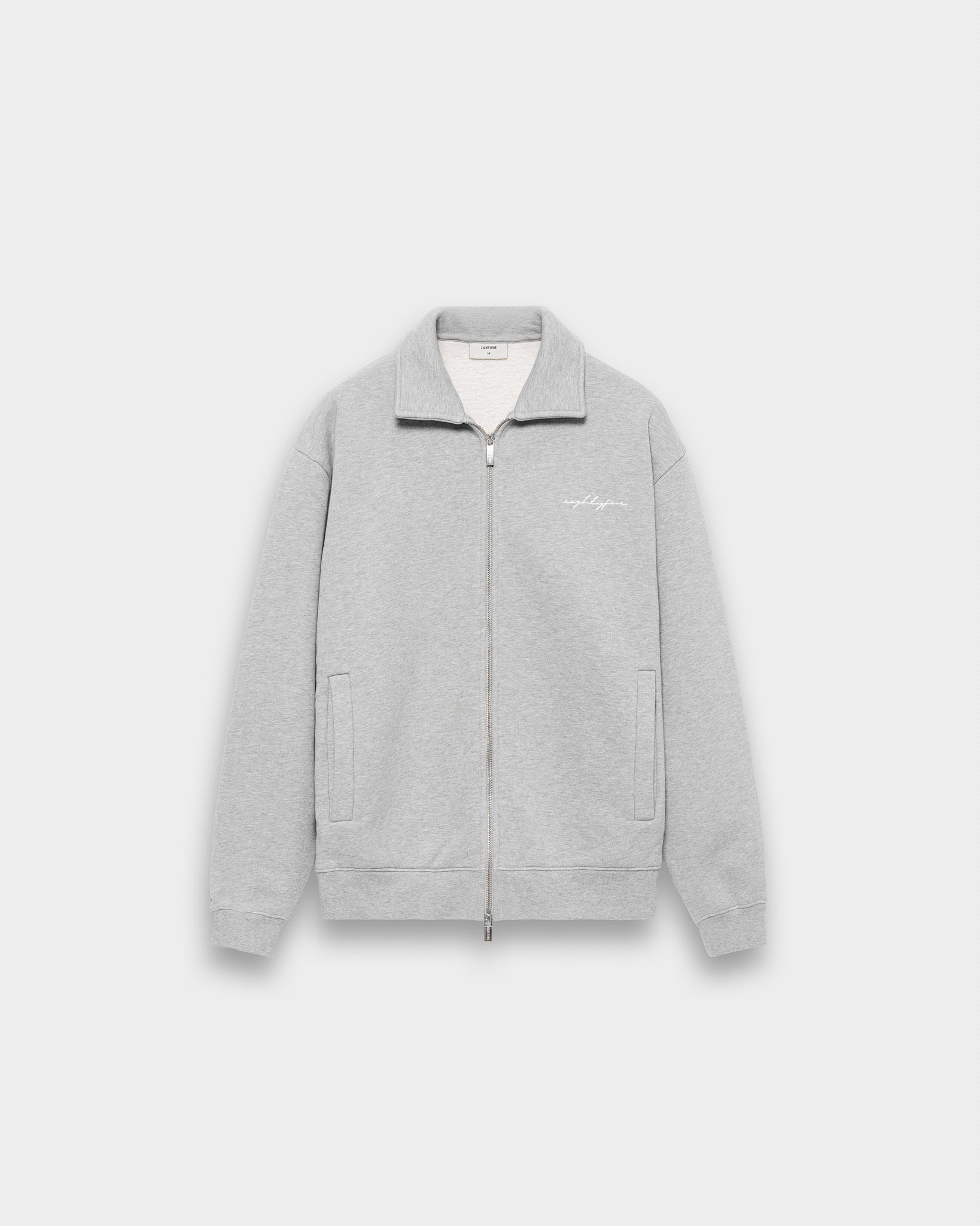 eightyfive-overshirts-sweat-jacket-kentkragen-grey-melange image 1