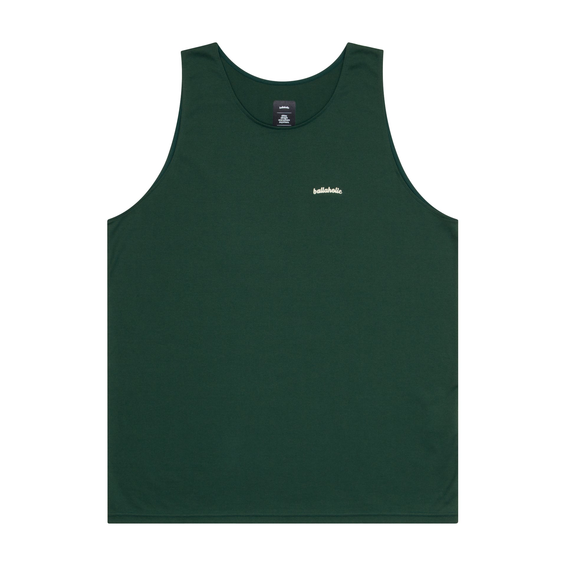 ballaholic-tanks-logo-cotton-tank-top-dark-green-baumwolle image 1