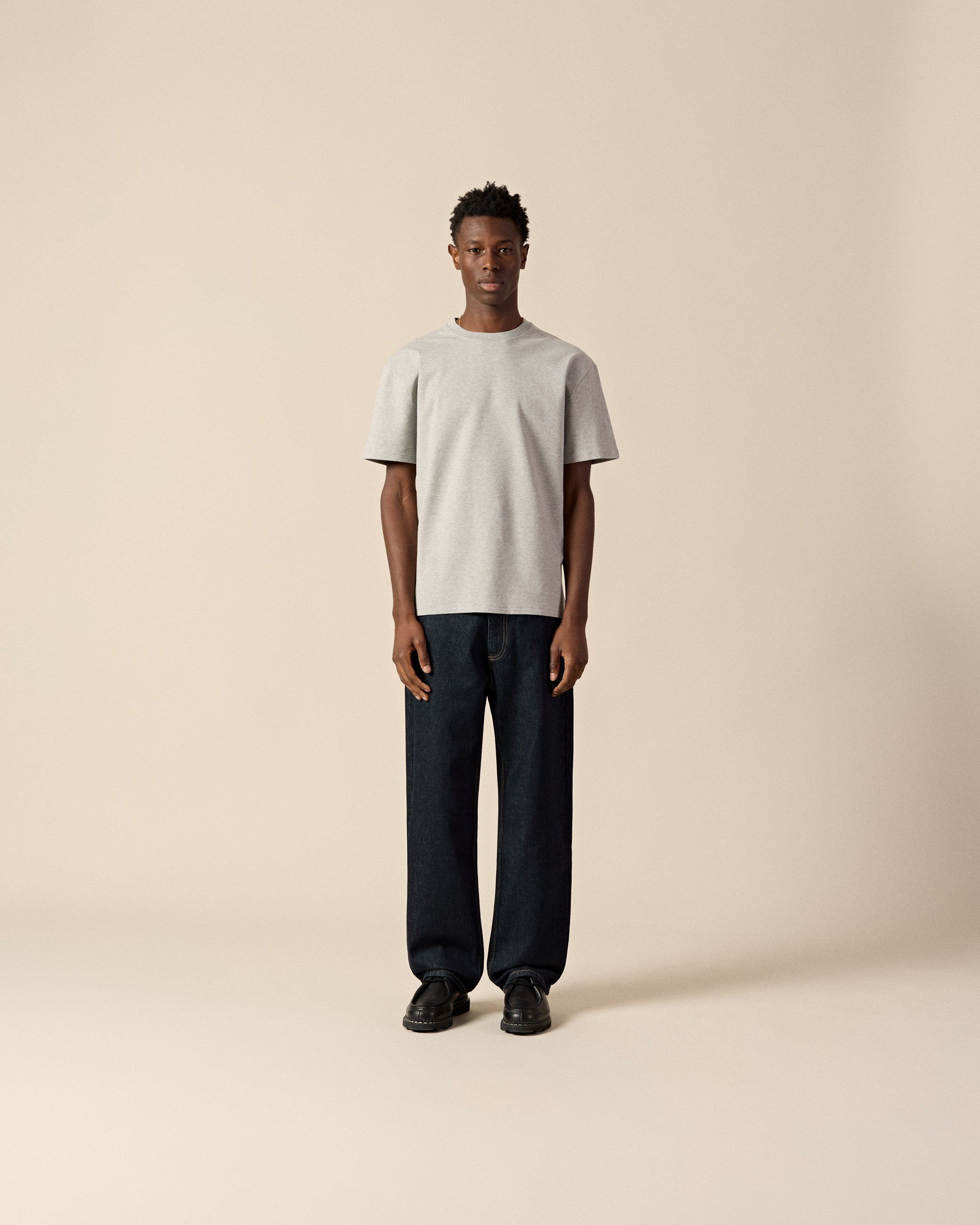 eightyfive-signature-regular-t-shirt-ash-grey-baumwolle image 4