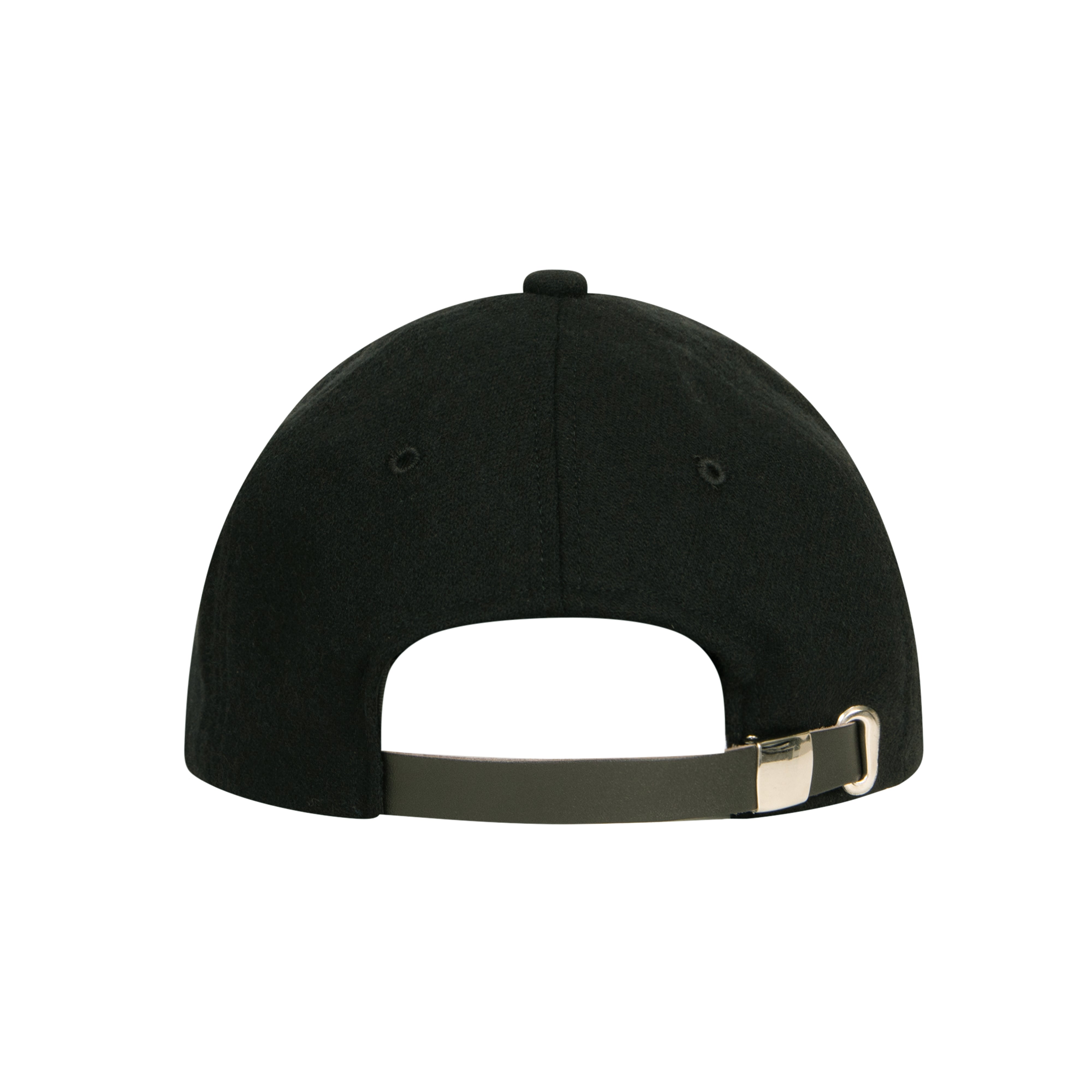 ballaholic-b-6p-wool-cap-cap-black-black-lederriemen image 3