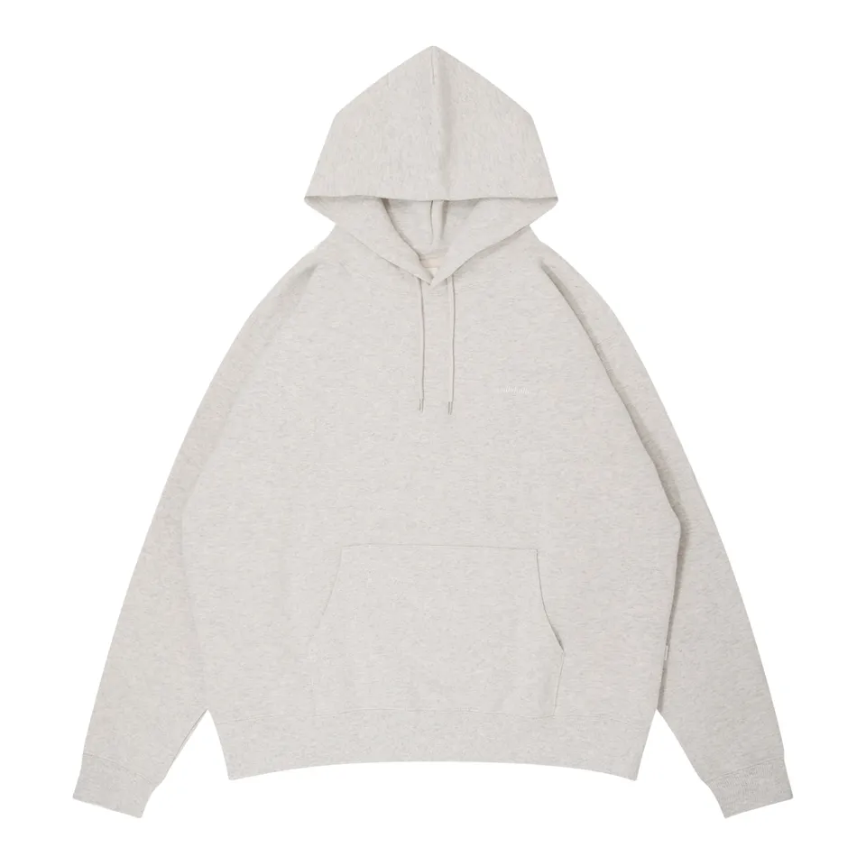 ballaholic-small-logo-sweat-hoodie-ash-grau-stickerei image 1
