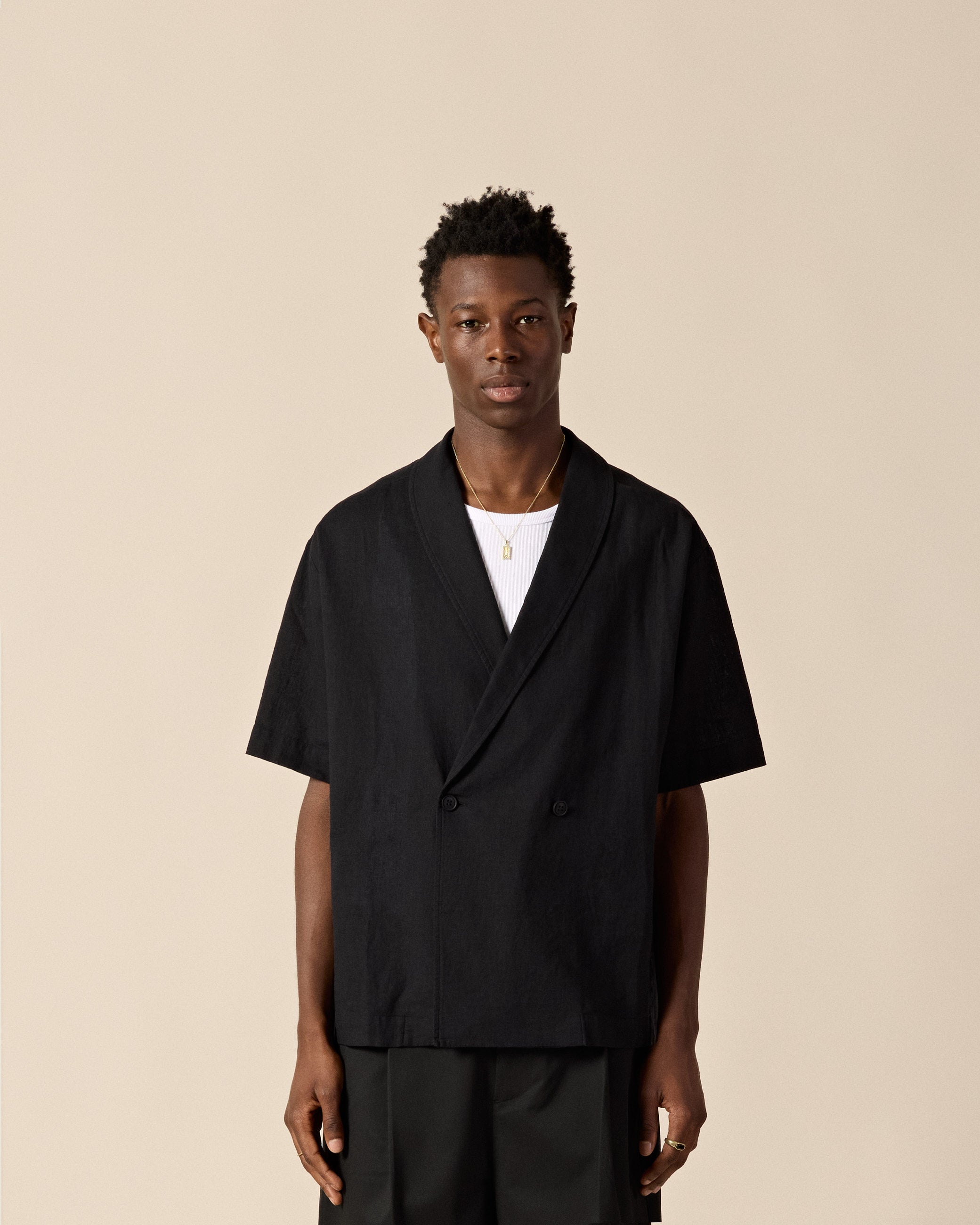 eightyfive-double-breasted-cotton-linen-shirt-hemd-schwarz-relaxed-fit image 3