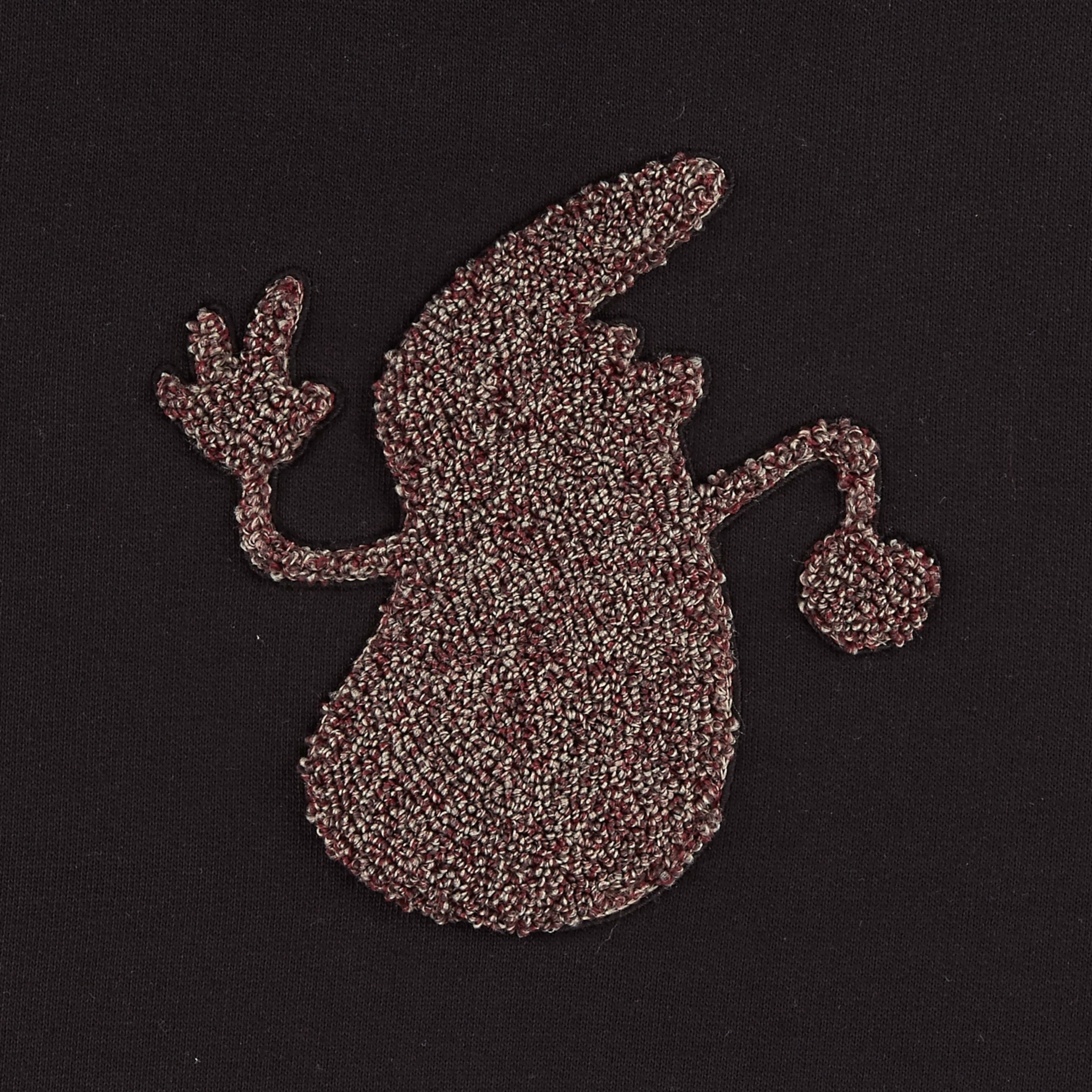 le-fix-kaj-terry-emb-hoodie-schwarz-baumwolle image 3