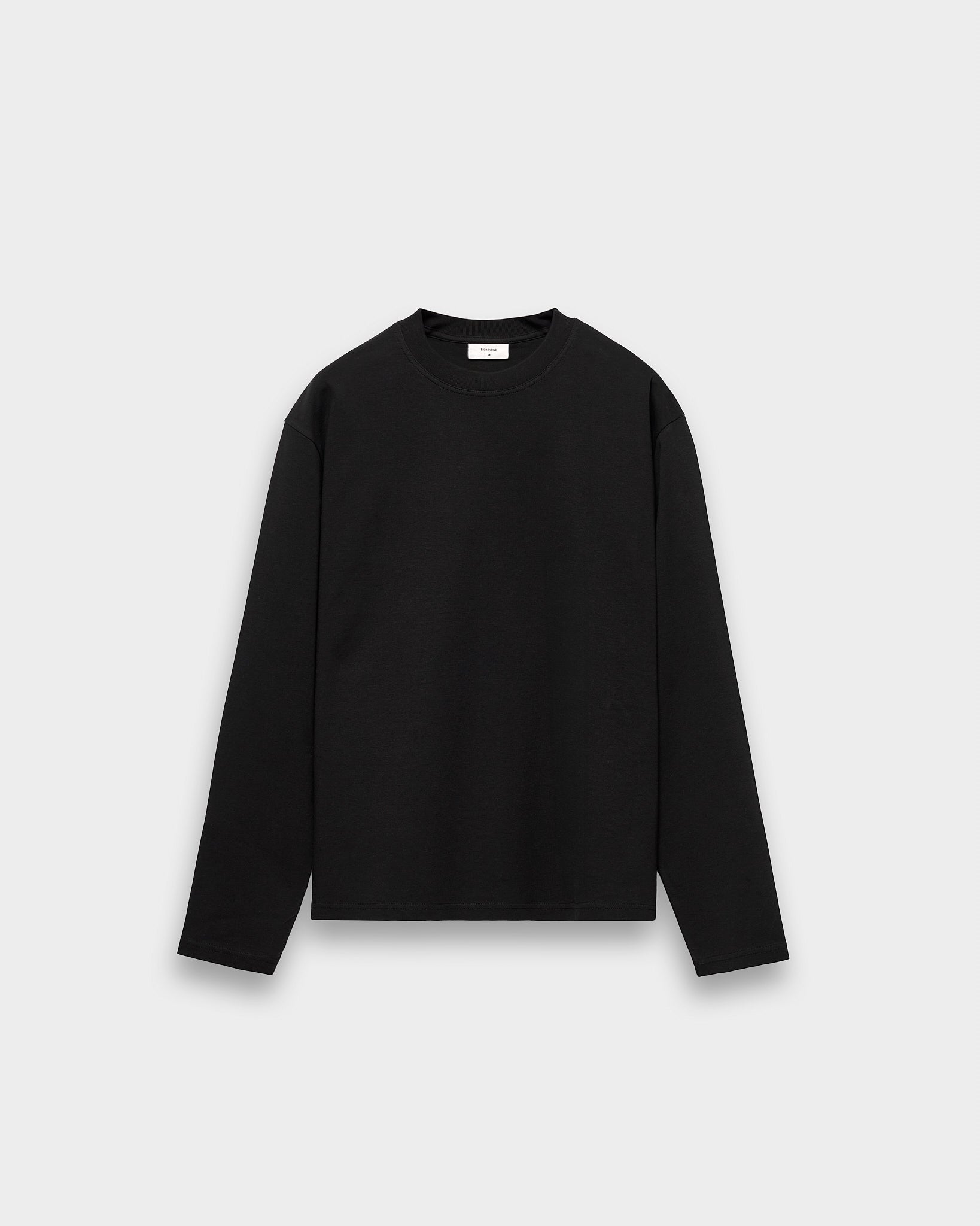 eightyfive-signature-longsleeve-shirt-schwarz-baumwolle image 1