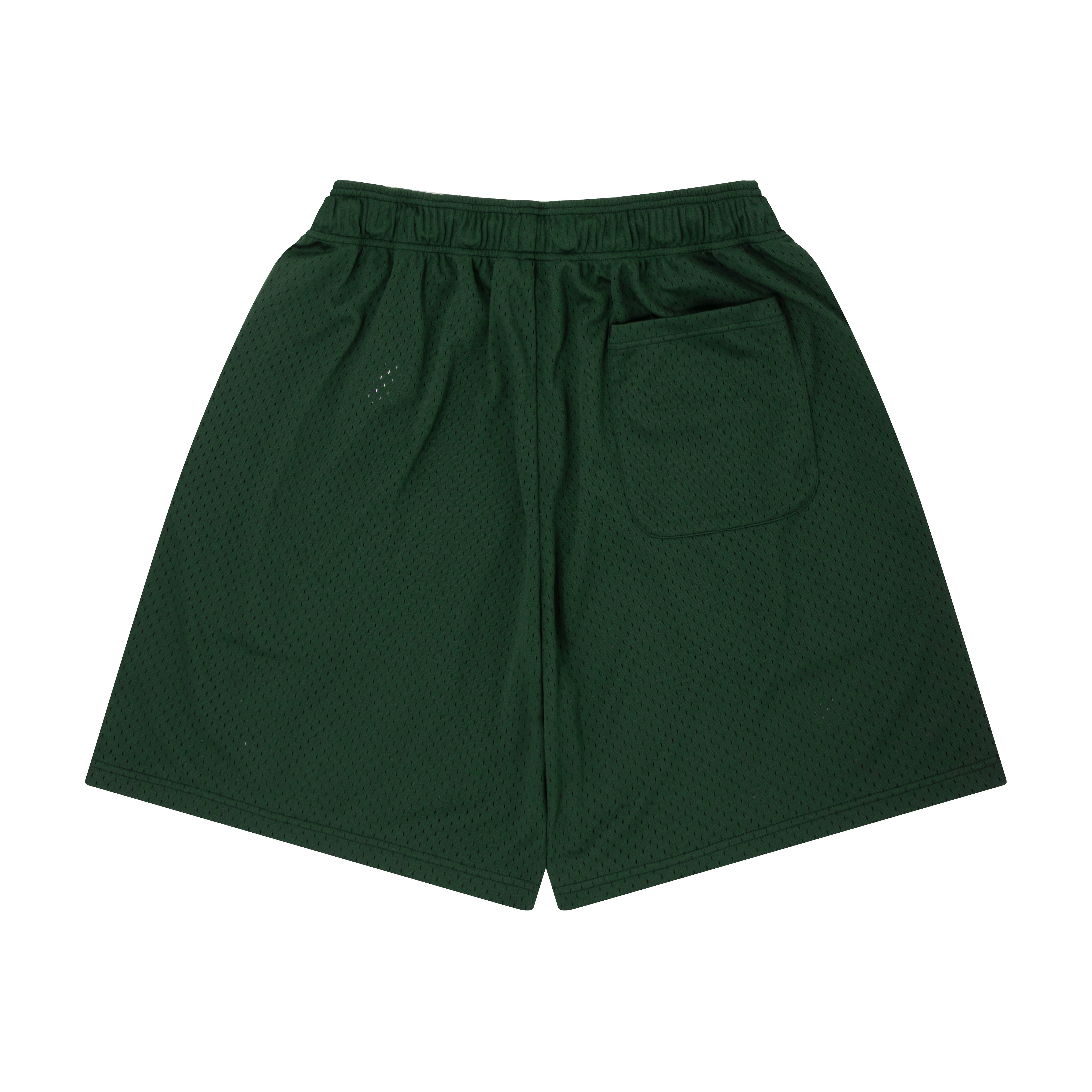 ballaholic-logo-mesh-zip-shorts-basketball-shorts-dark-green image 2