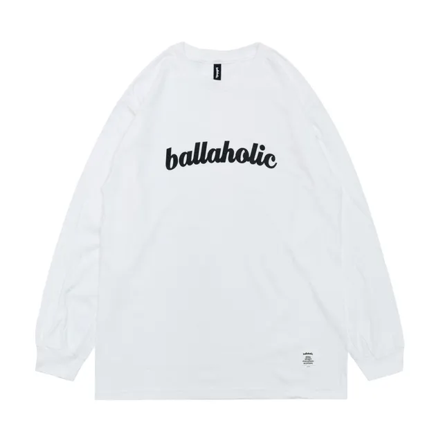 ballaholic-logo-long-tee-longsleeve-white-baumwolle image 1