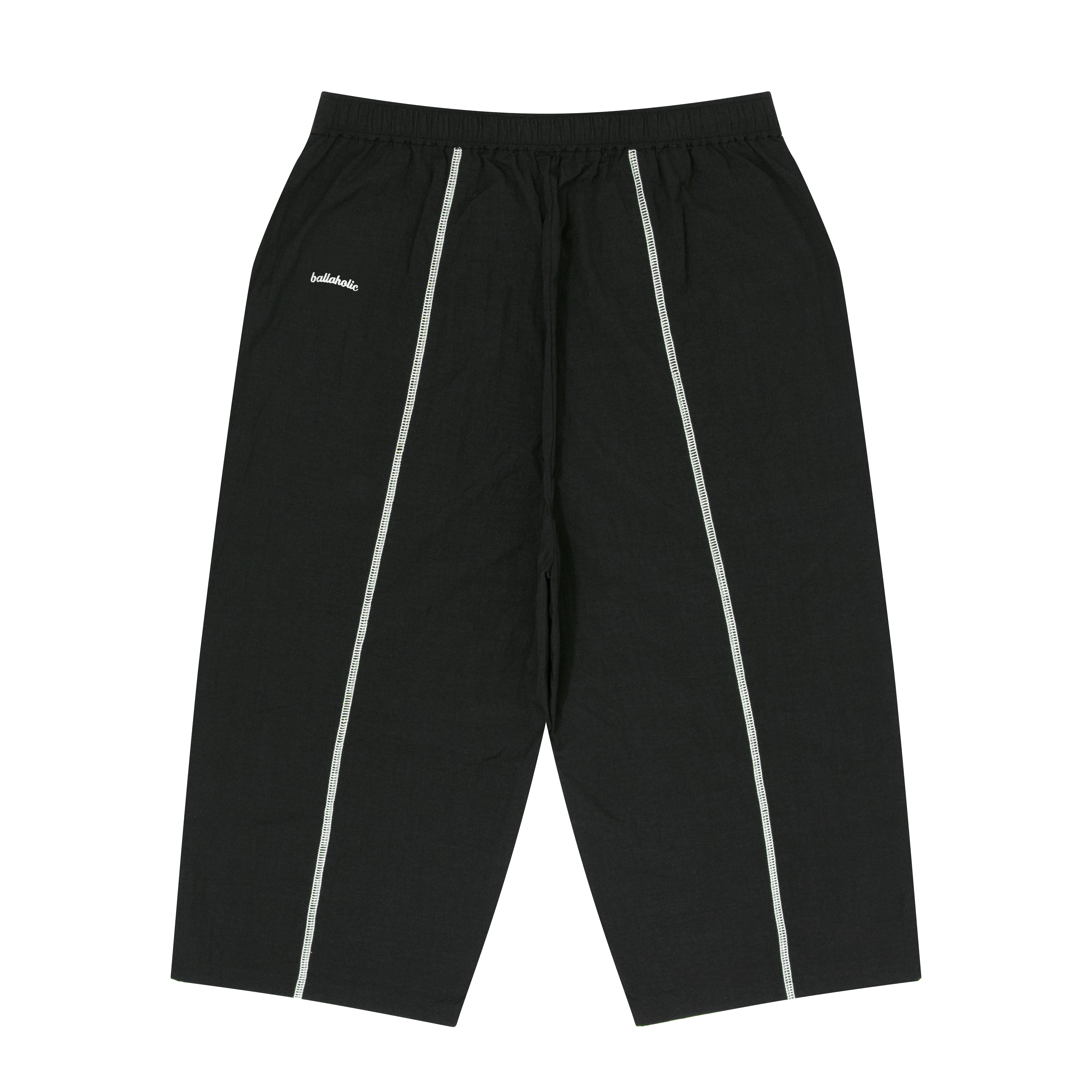 ballaholic-logo-nylon-cropped-pants-hose-schwarz-nylon image 2