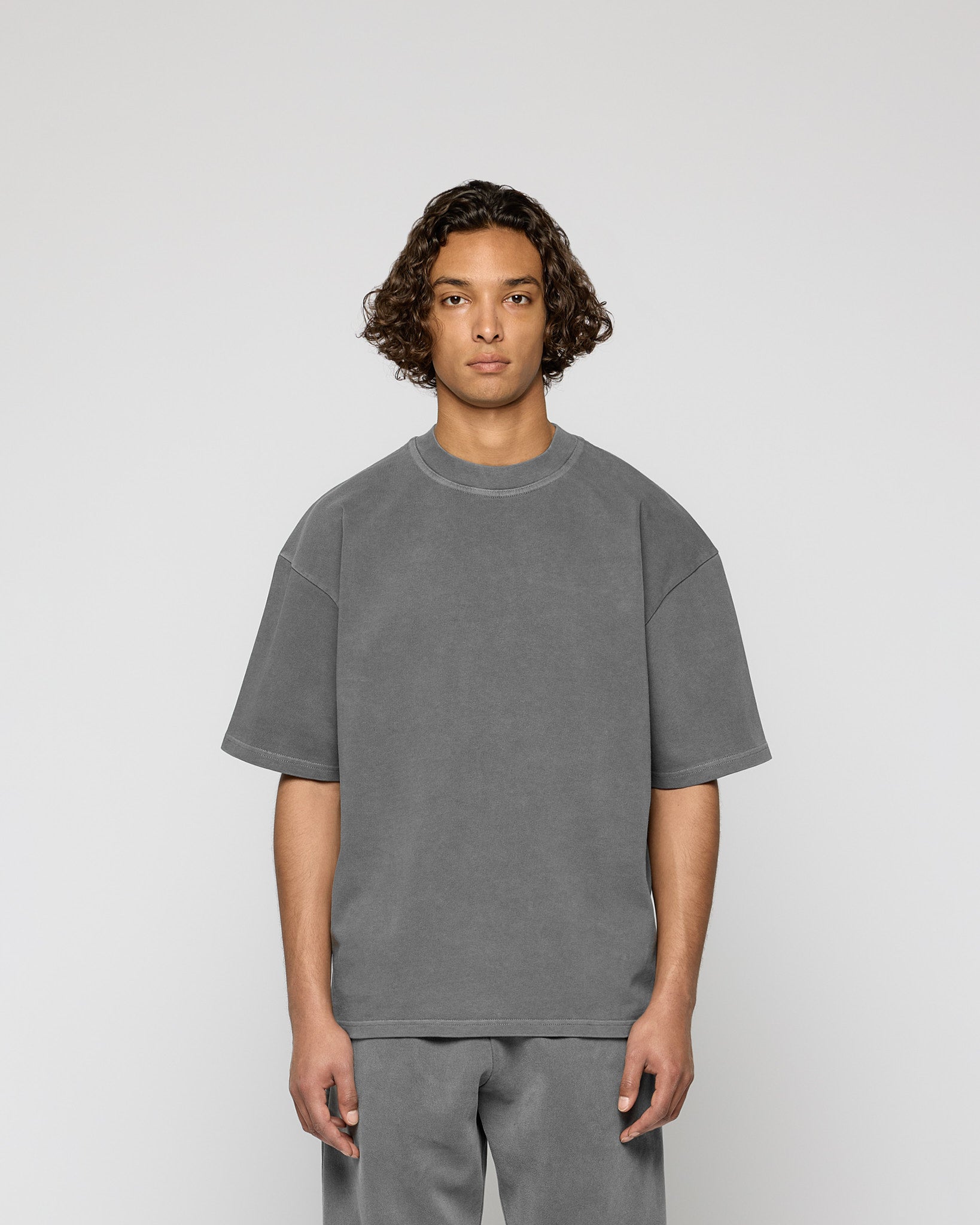 eightyfive-tops-signature-oversized-t-shirt-stone-grey-320gsm image 2