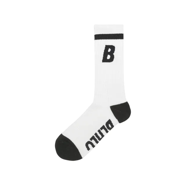 ballaholic-b-socks-white-black-sportsocken image 1