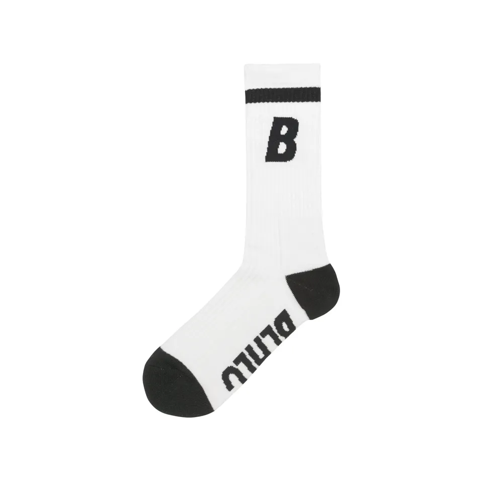 ballaholic-b-socks-white-black-sportsocken image 1