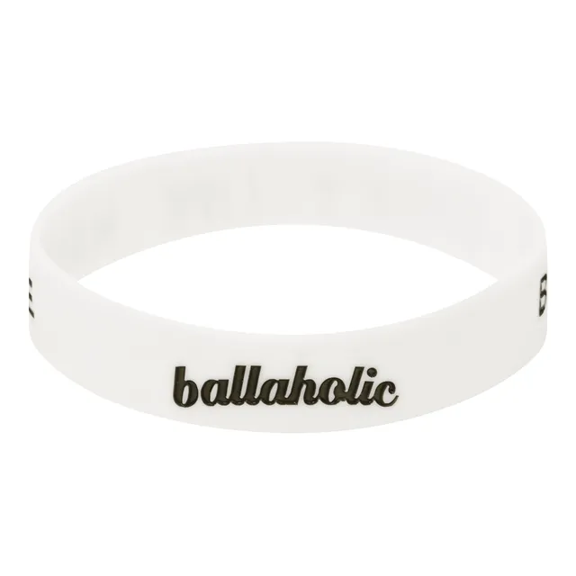 ballaholic-l-i-fe-rubberband-armband-weiss-logo image 1