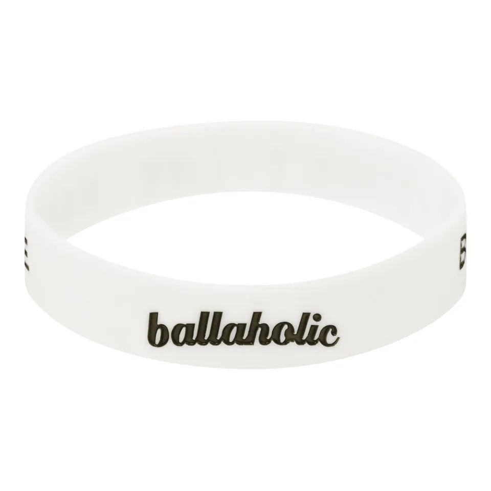 ballaholic-l-i-fe-rubberband-armband-weiss-logo image 1